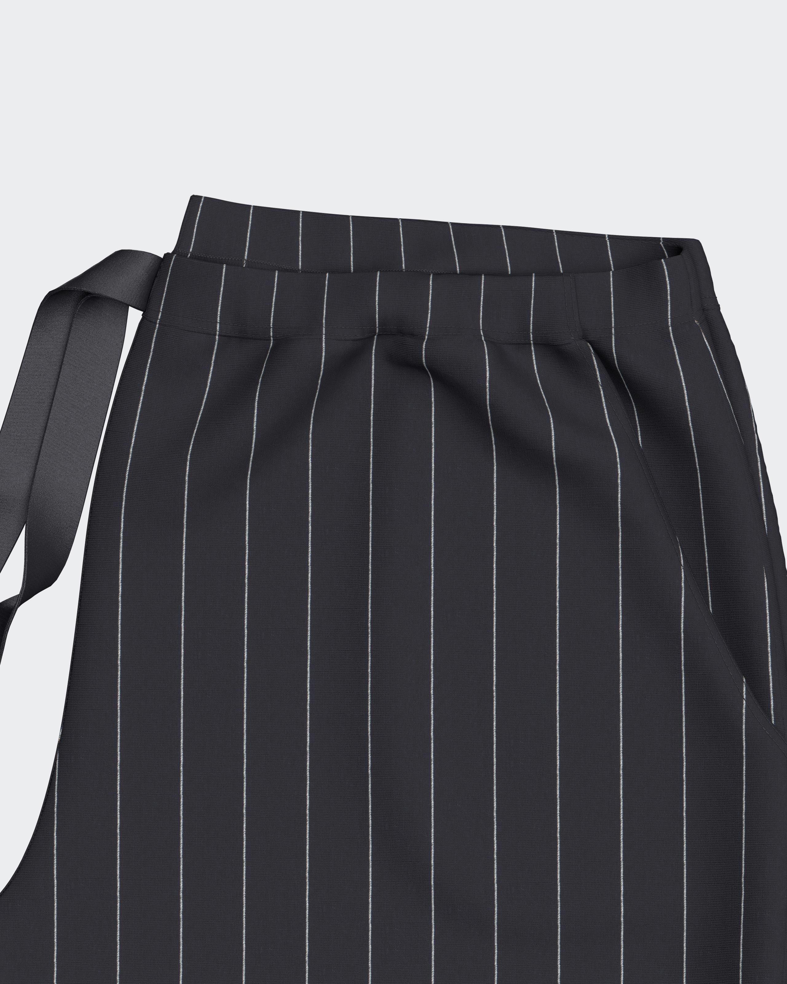 Gestreifter Damen‑Kurzpyjama aus Baumwolle‑Modal