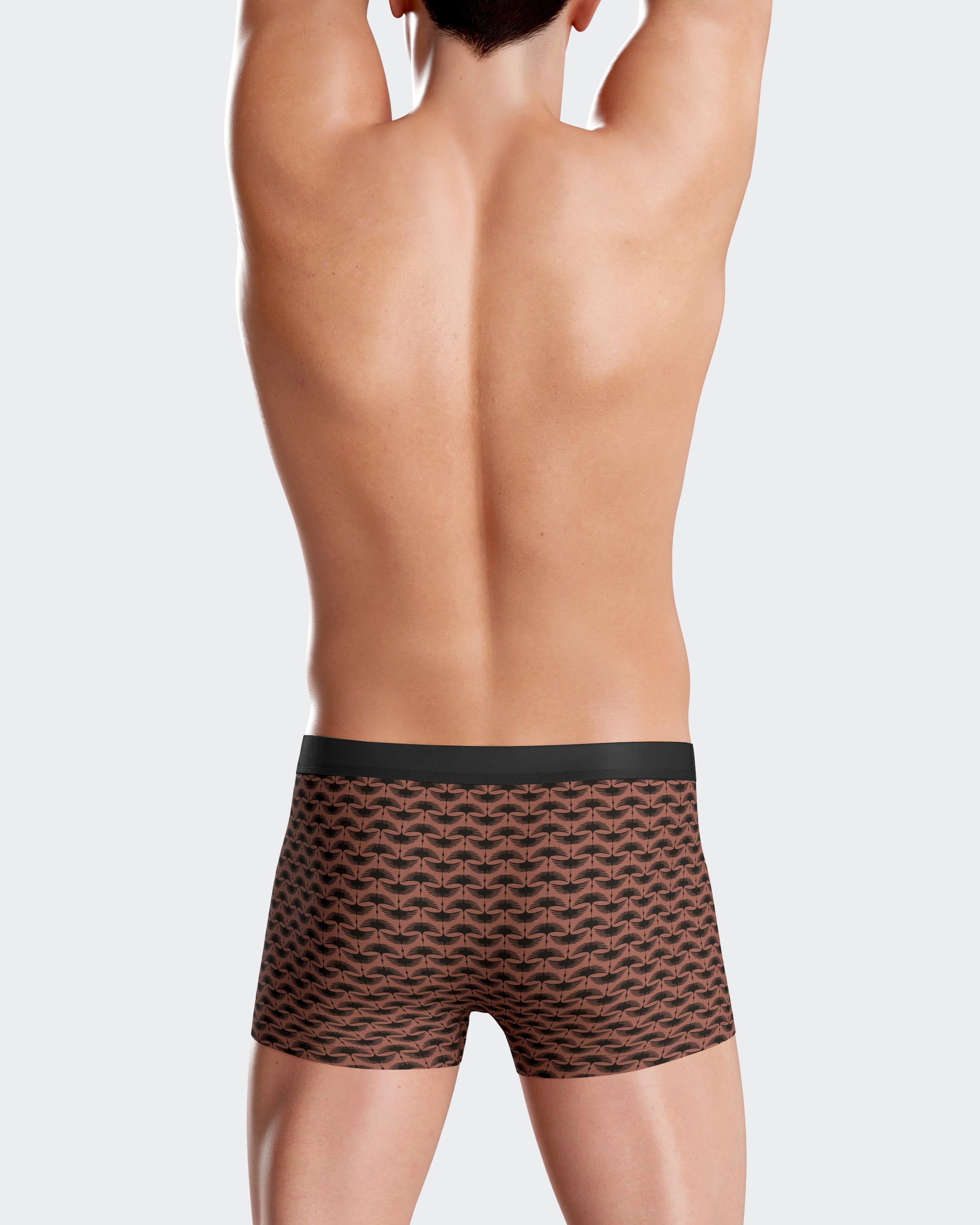 Floral printed boxer shorts in Lyocell