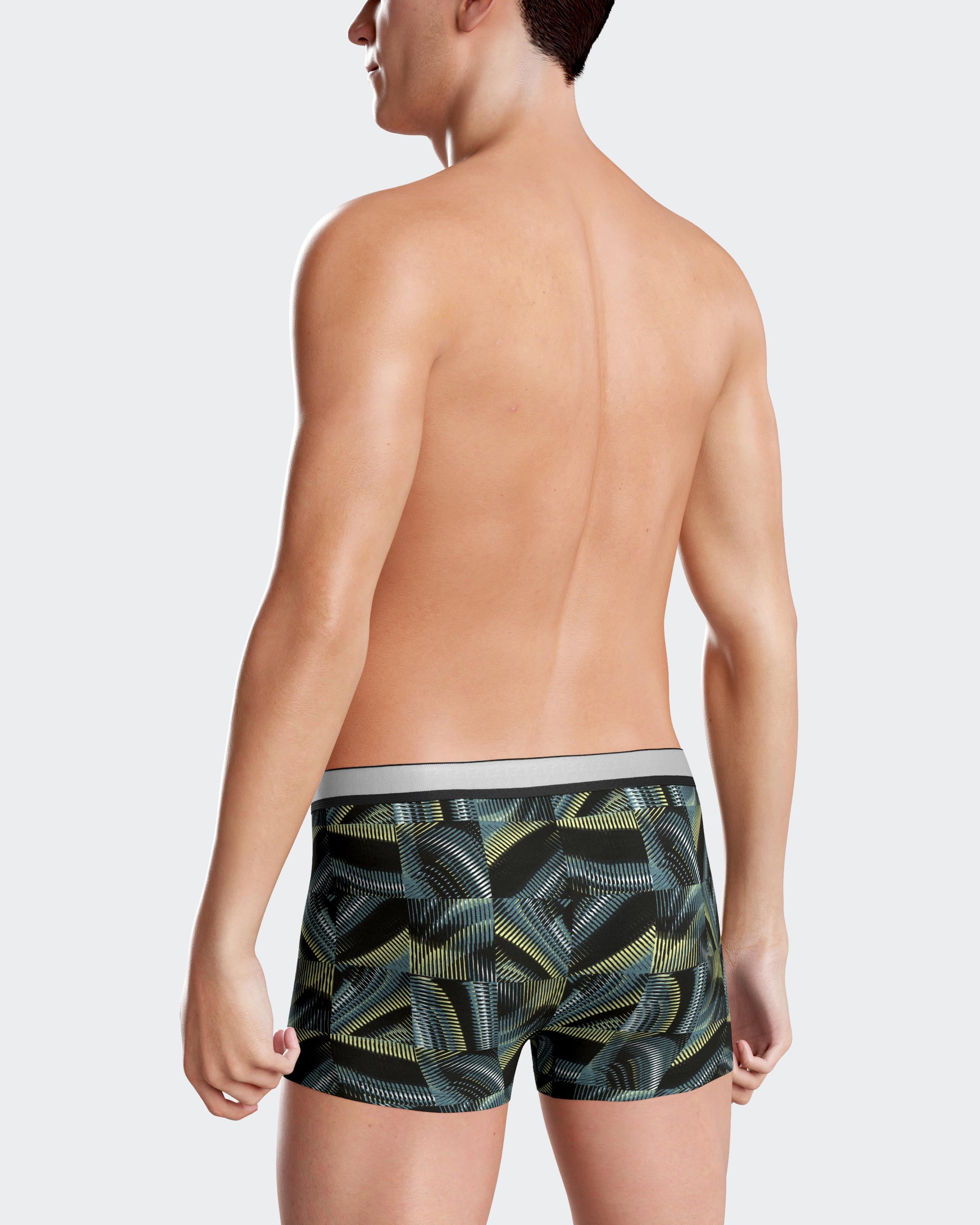 Pack de dois boxers de homem estampado Néon