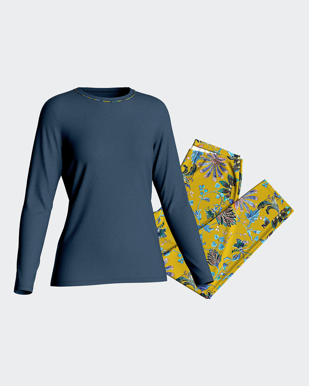 Pyjama imprimé en coton modal