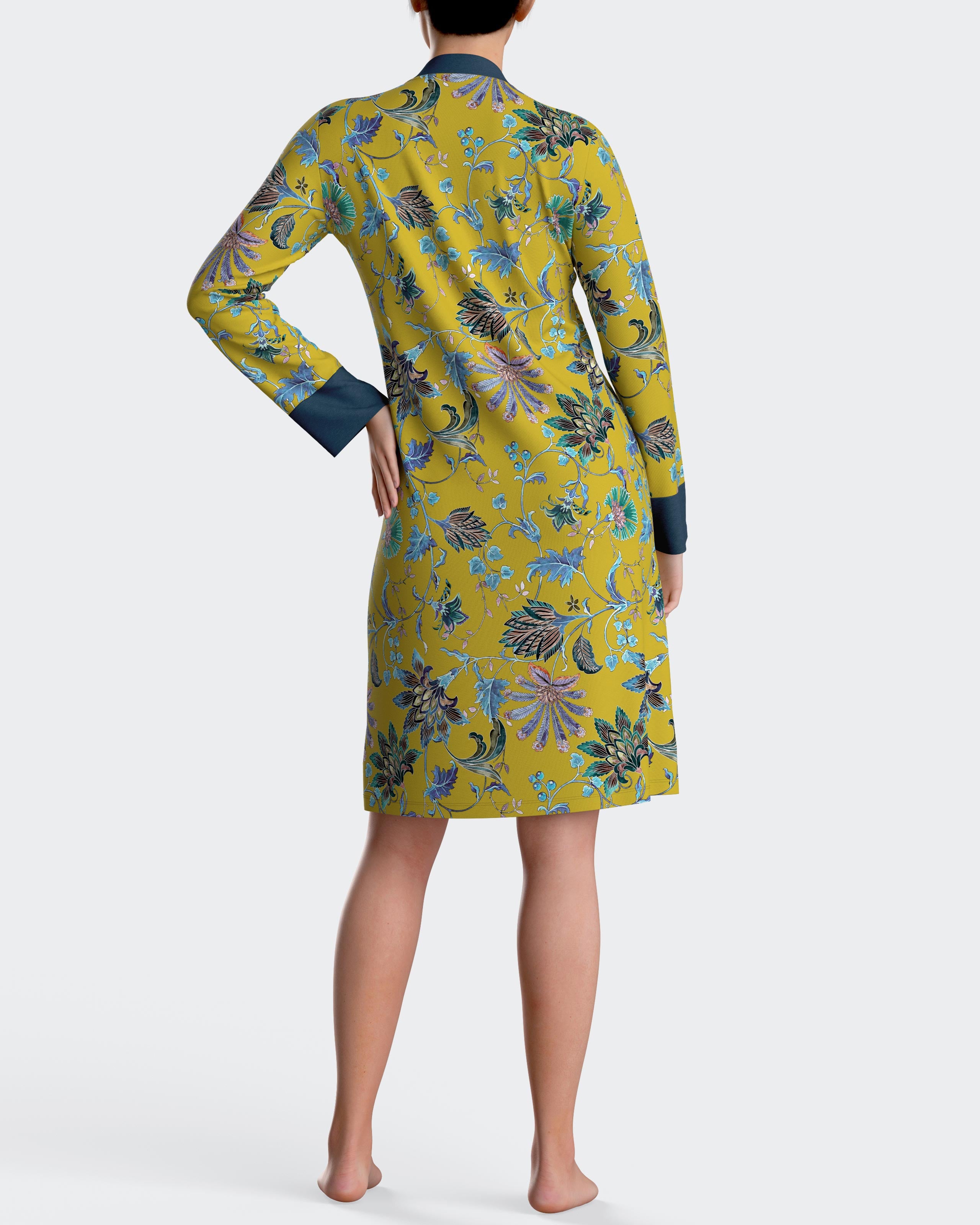 Camisa de dormir estampada em algodão modal