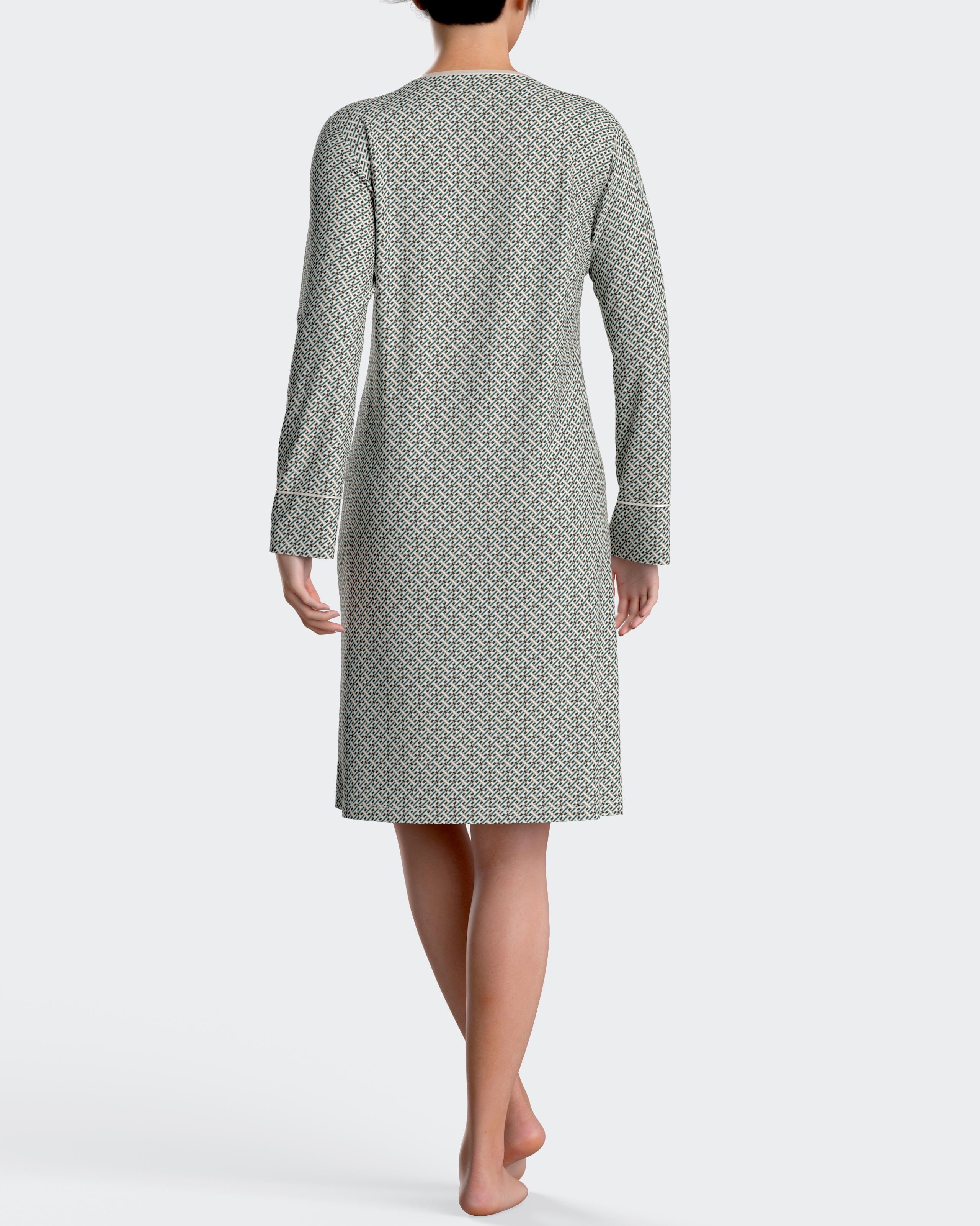 Camisón estampado de algodón modal