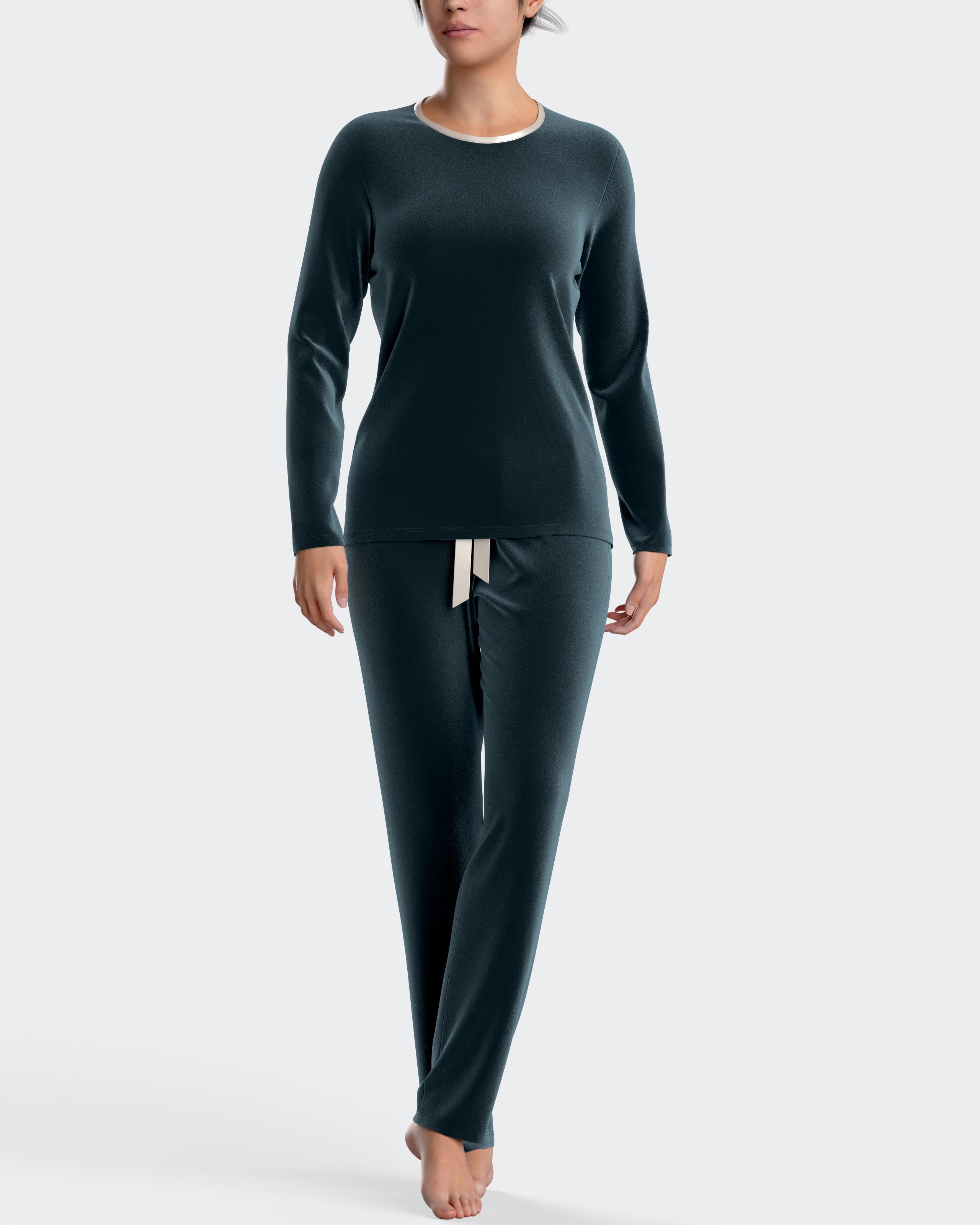 Velvet pyjamas in cotton modal