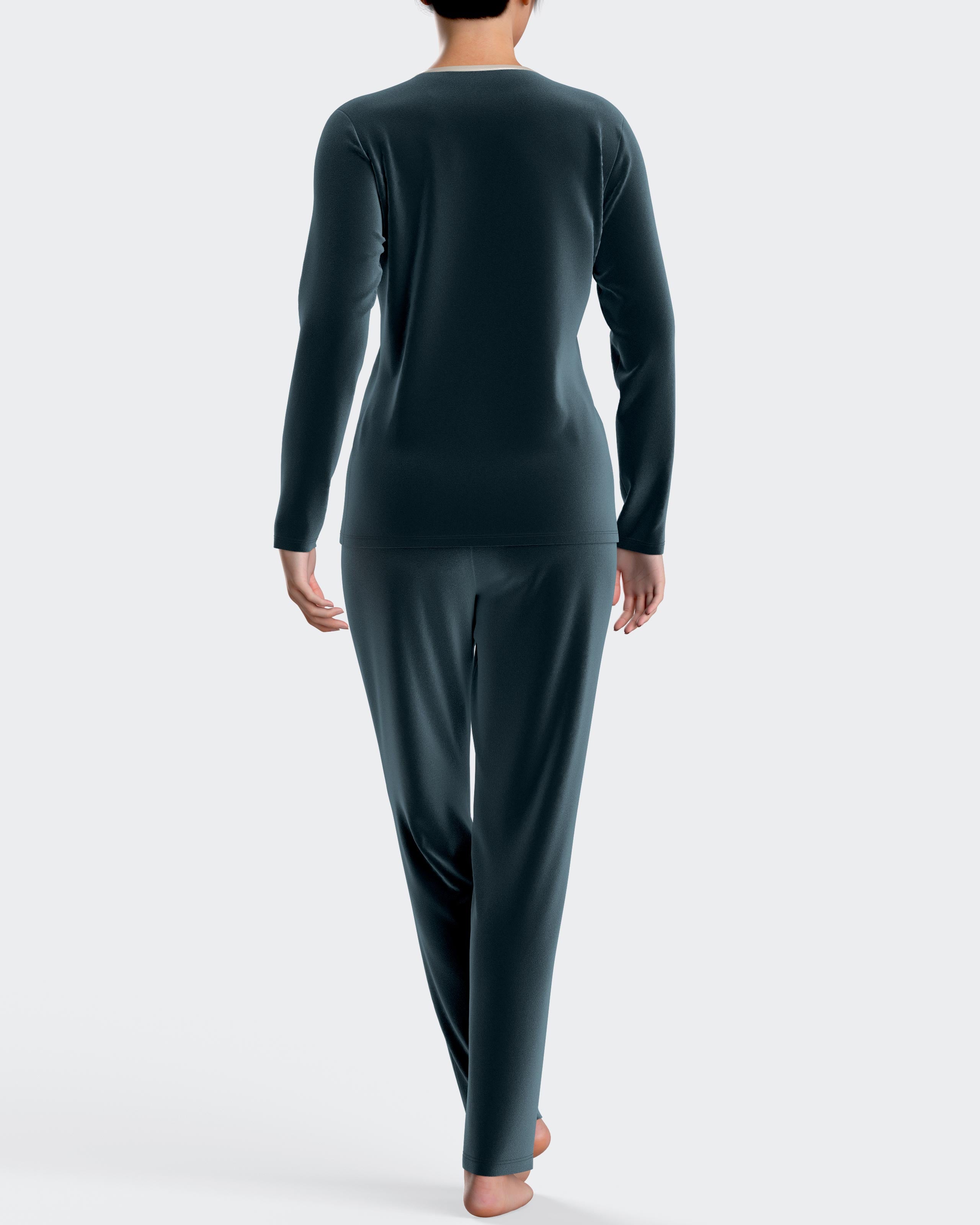 Velvet pyjamas in cotton modal