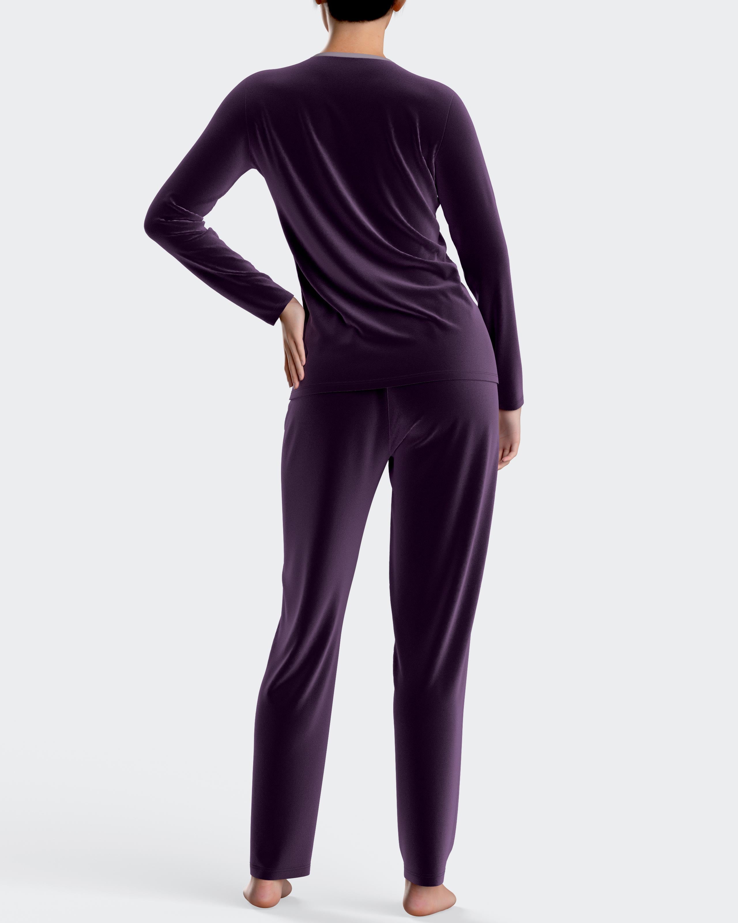 Velvet pyjamas in cotton modal