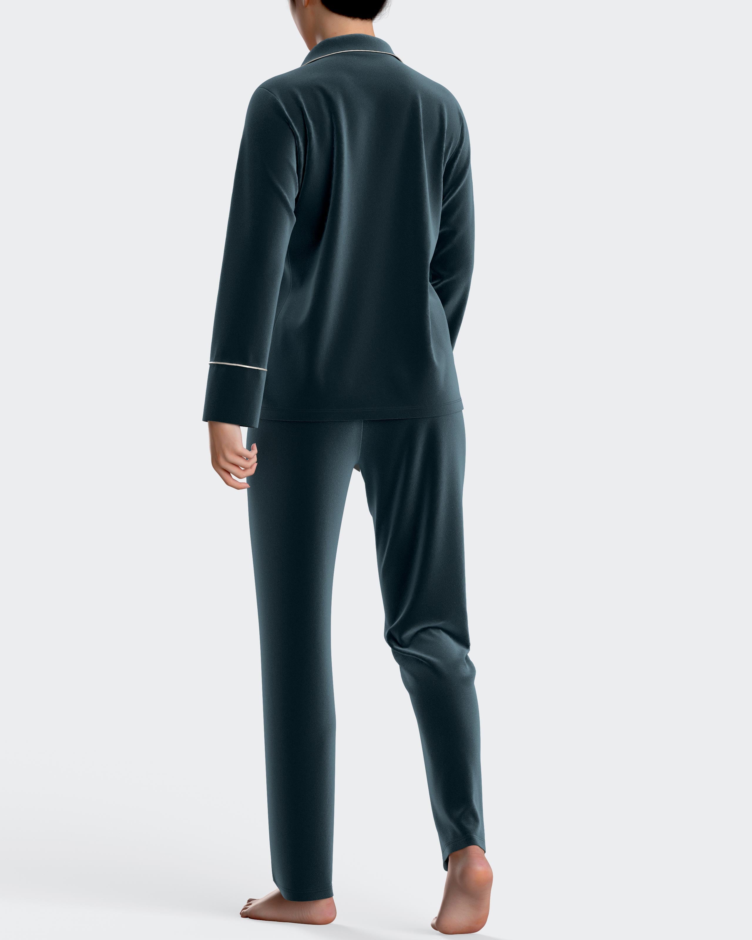 Velvet pyjamas in cotton modal