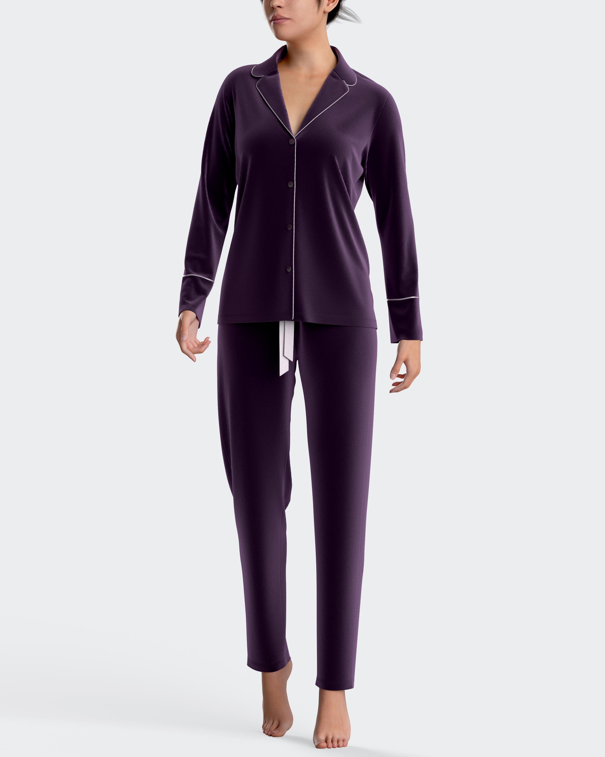 Velvet pyjamas in cotton modal