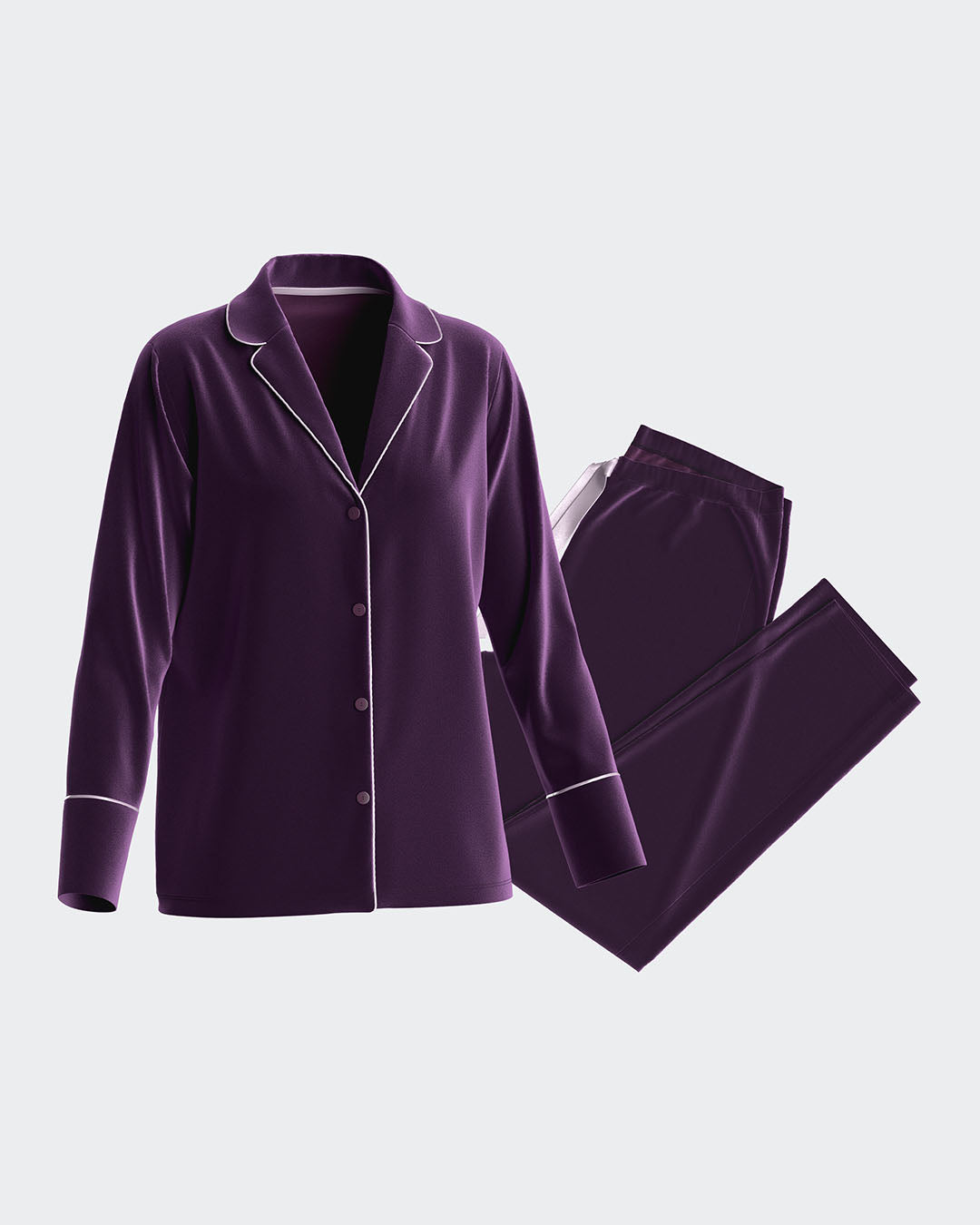 Velvet pyjamas in cotton modal