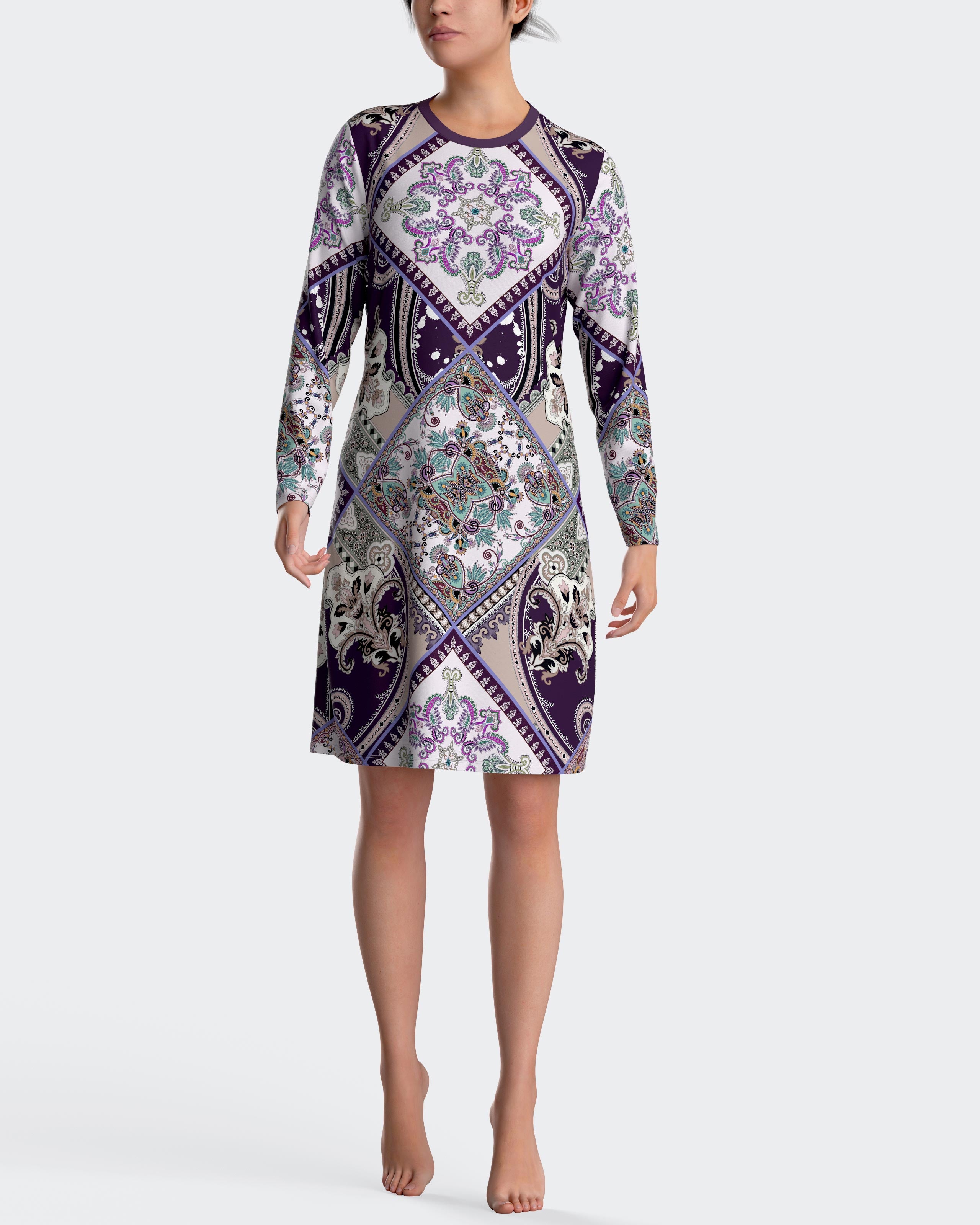 Chemise de Nuit imprimé oriental