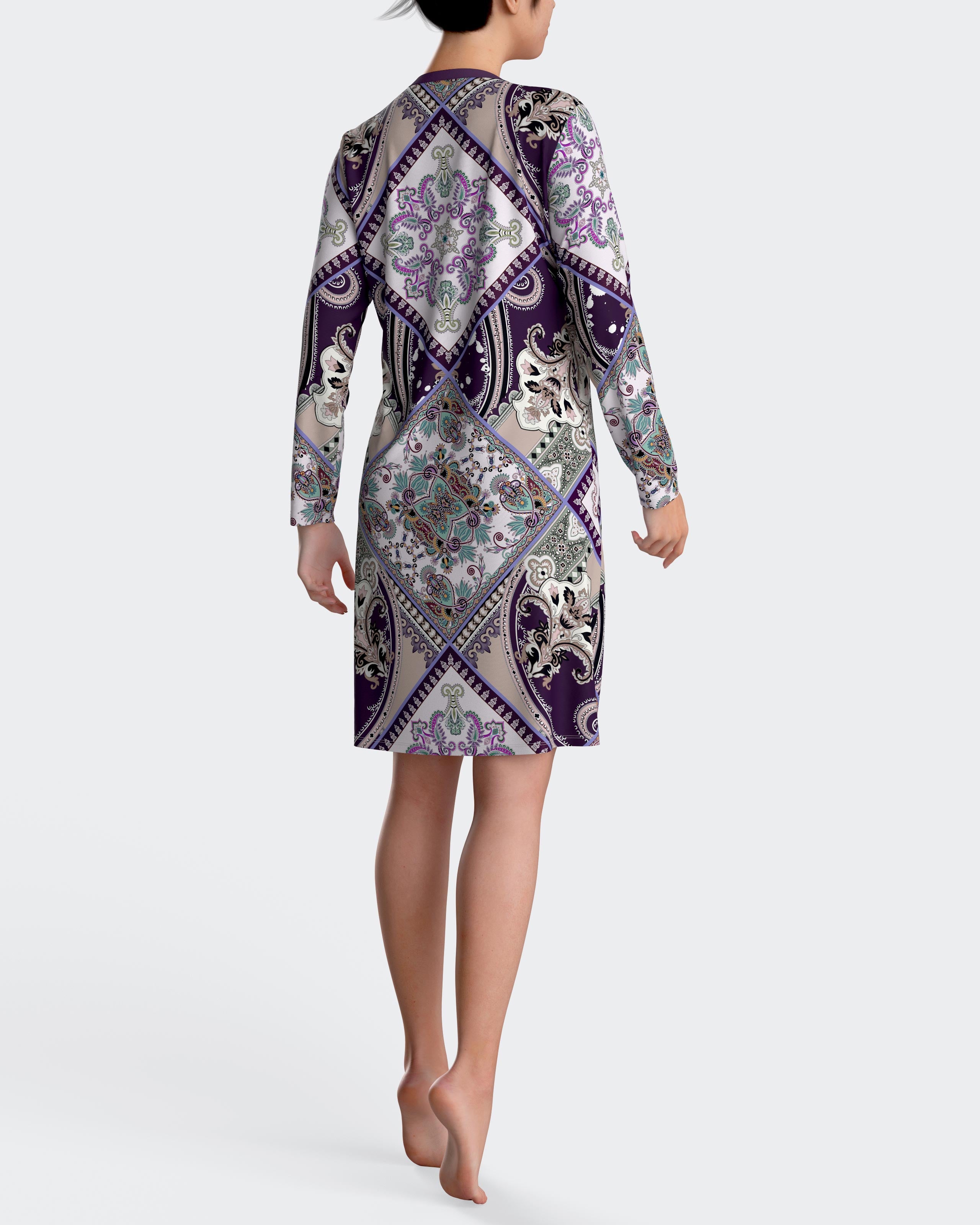 Camisón estampado oriental