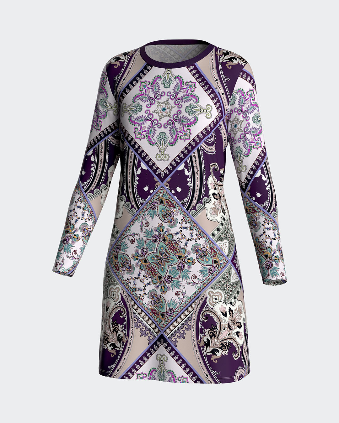 Camisa de dormir estampado oriental