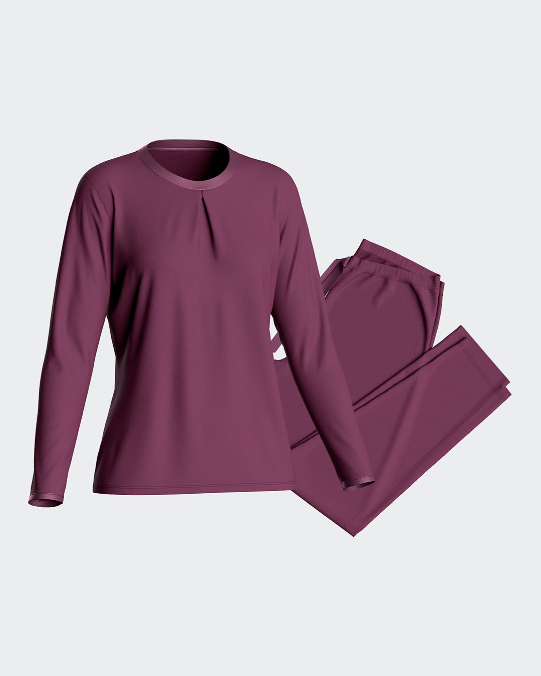 Pyjama unie avec détails en satin