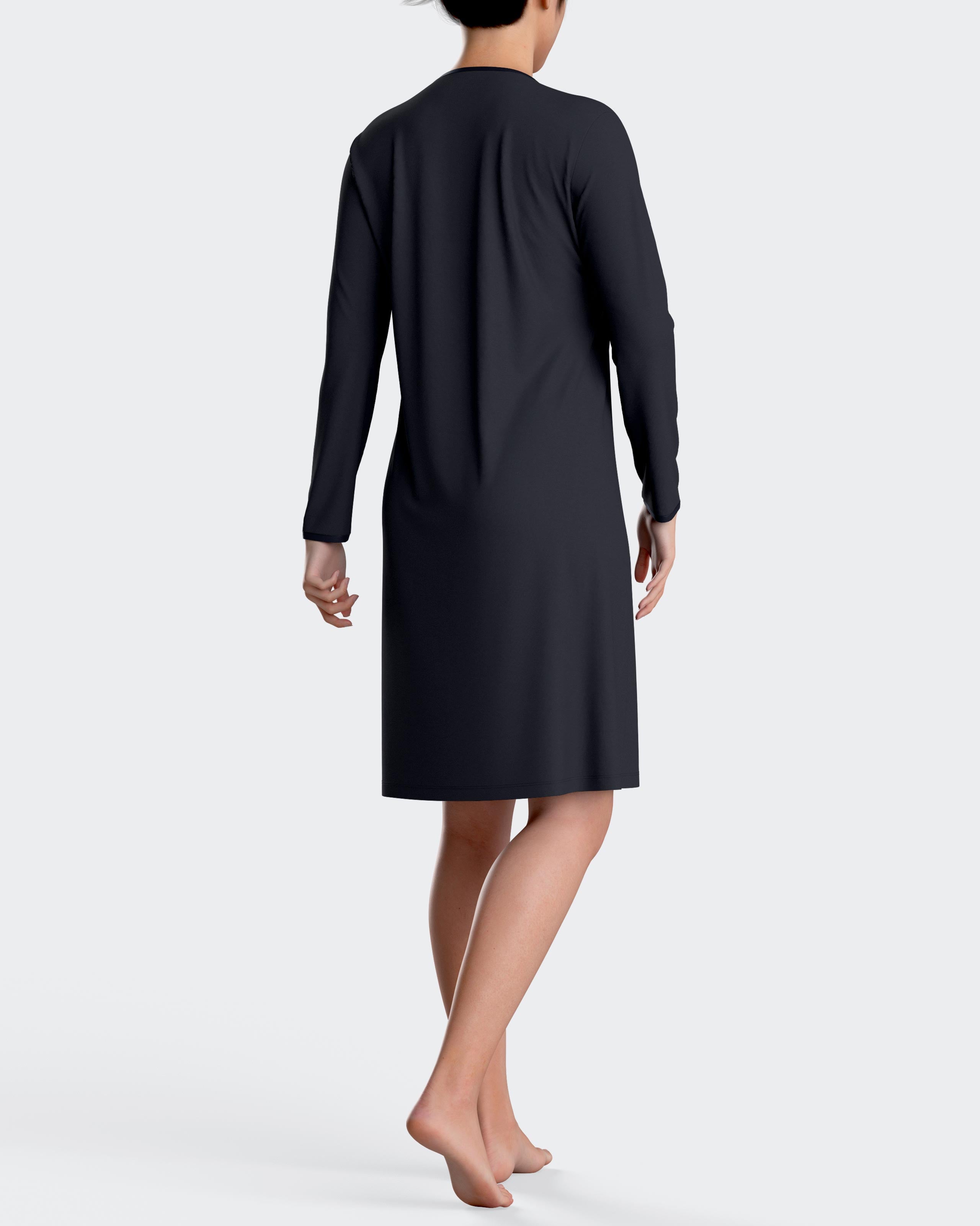 Camisón liso con botones