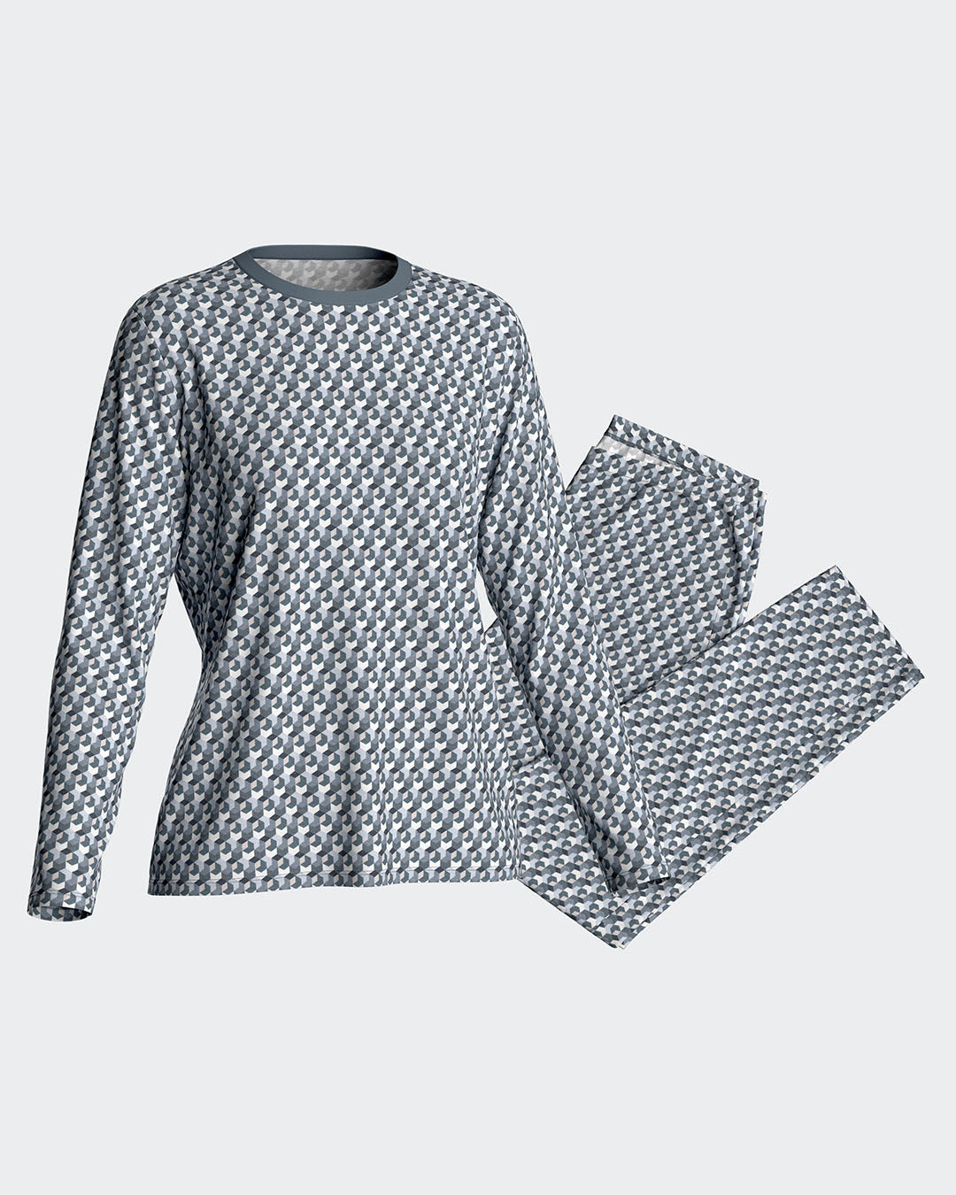 Pyjamas micromotive printed in cotton modal