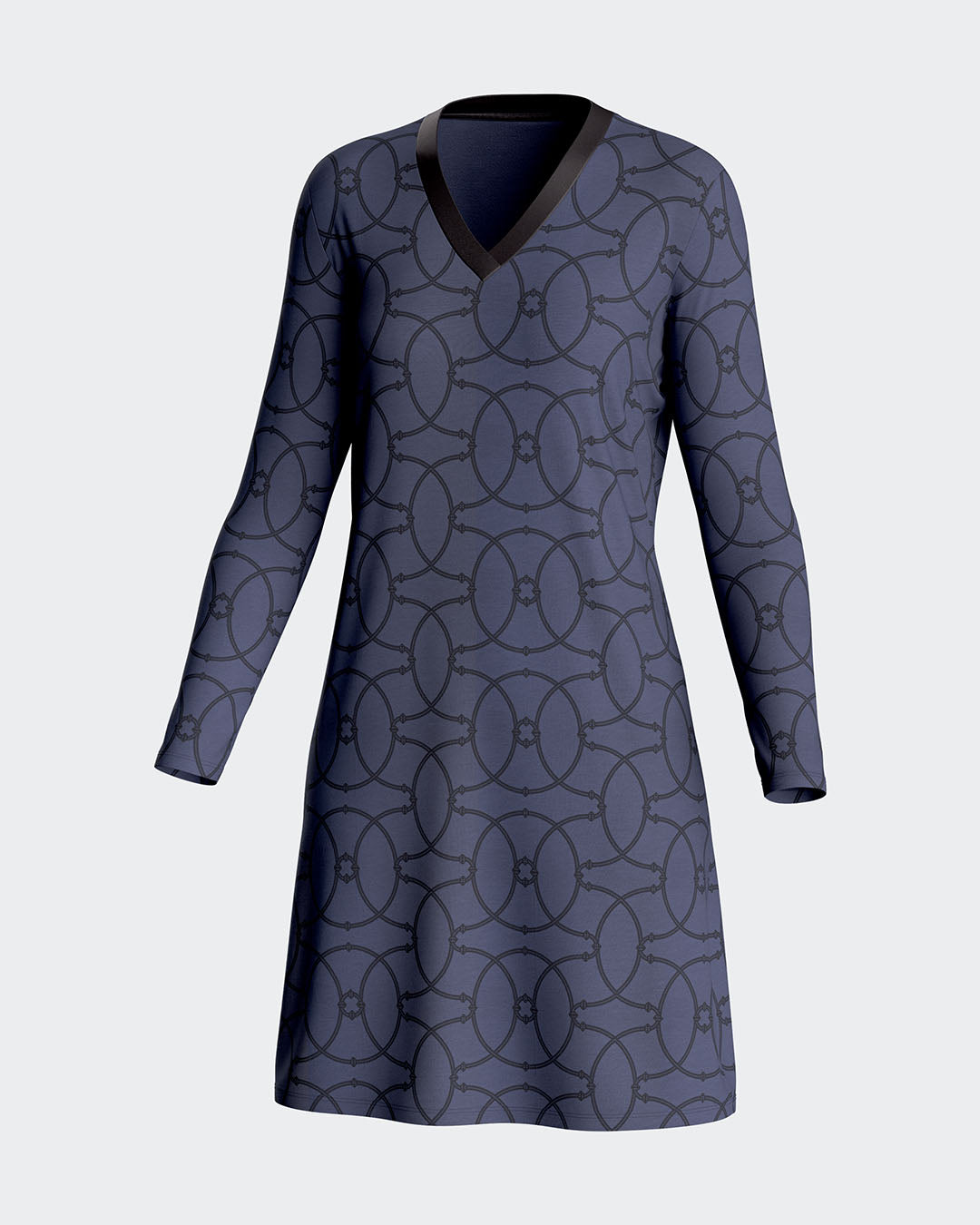 Chemise de Nuit imprimé en coton modal