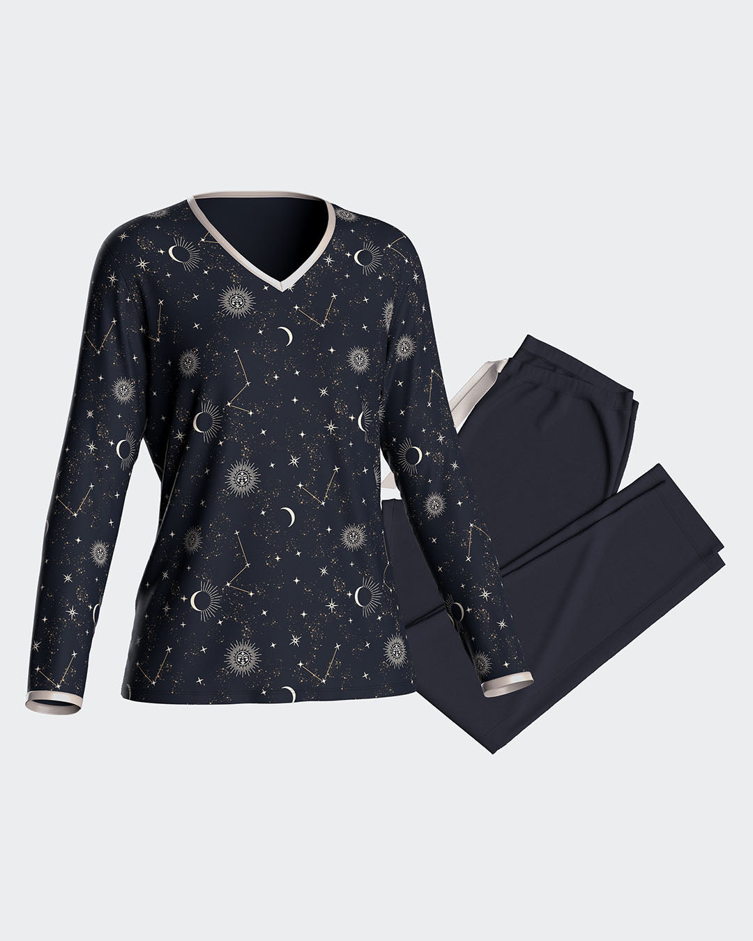 Gold printed pyjamas