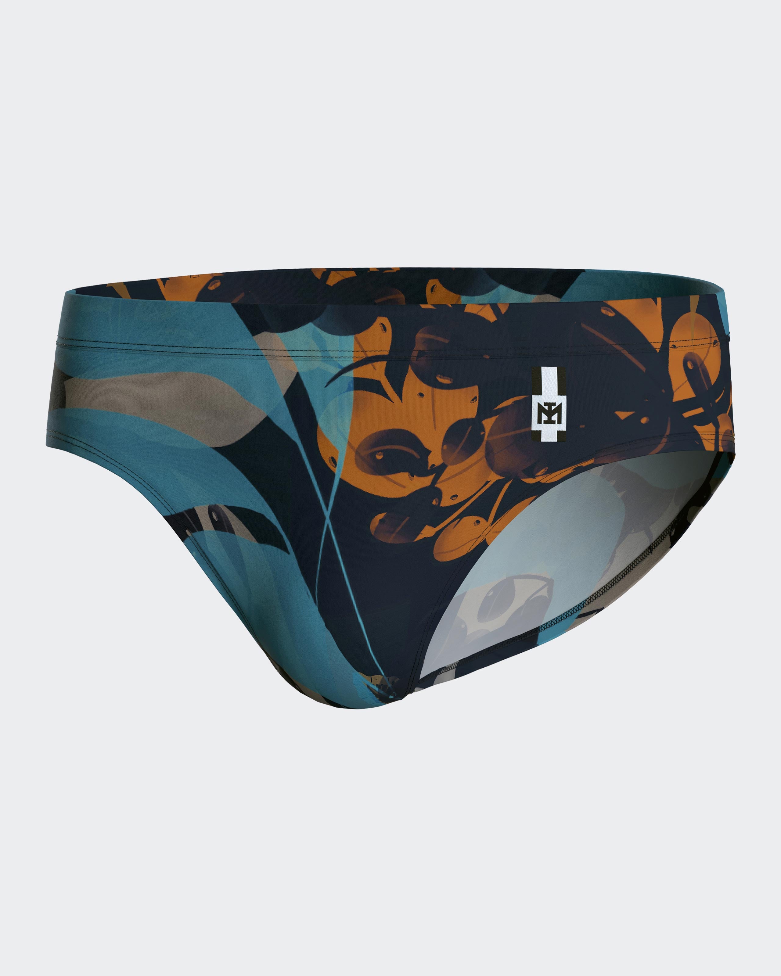 Slip de Baño estampado tropical