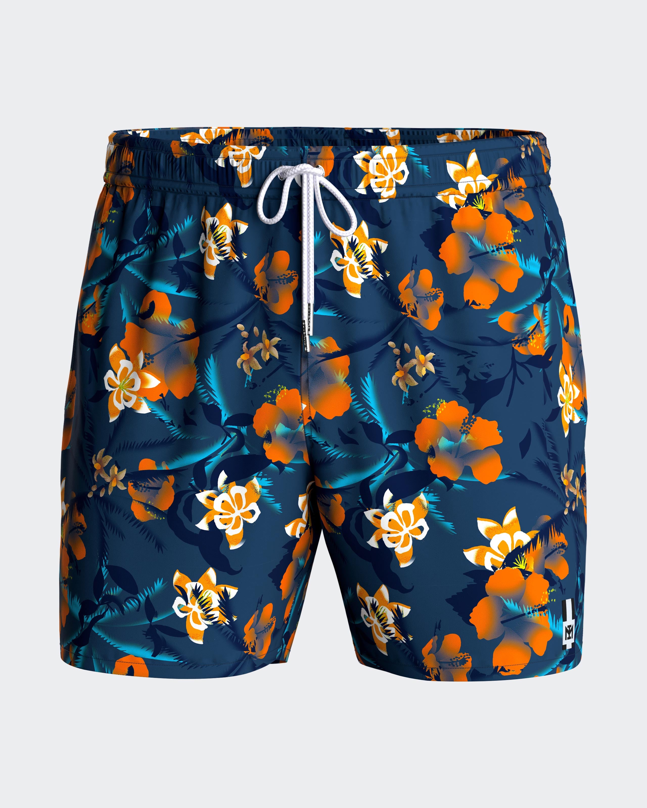 Floral printed swim short