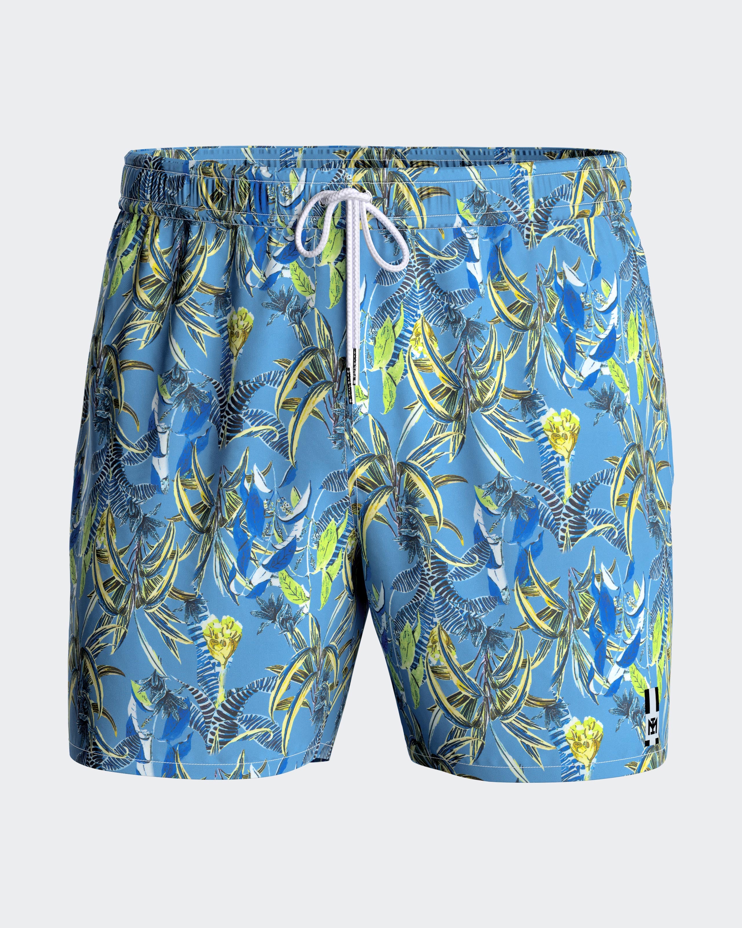 Calções de banho estampado floral