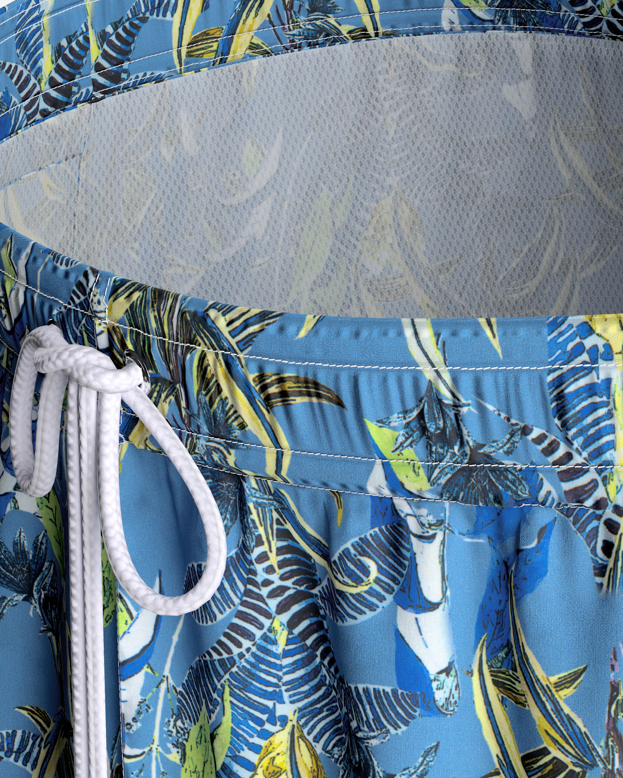 Short de bain imprimé floral