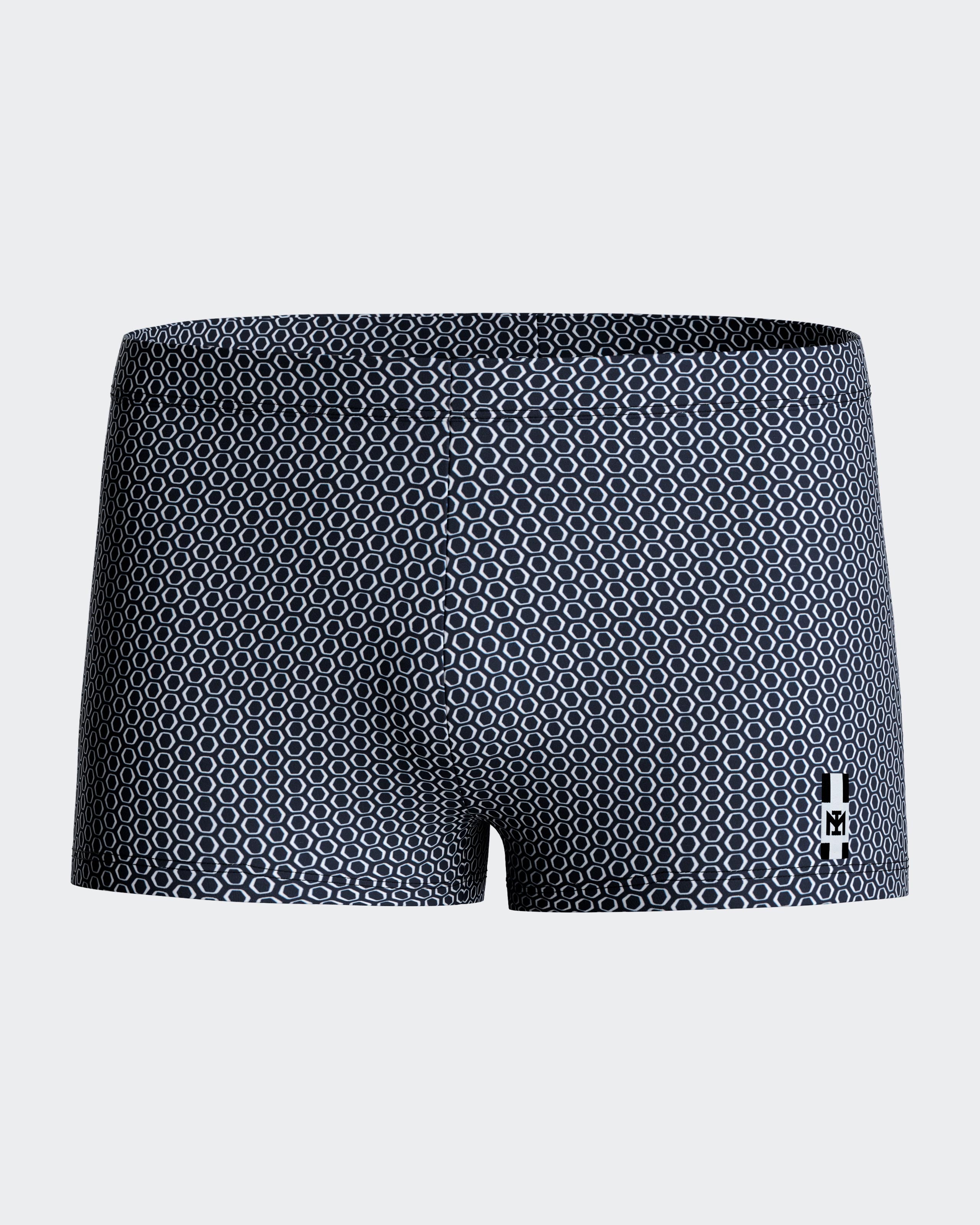 Boxer de bain imprimé géométrique