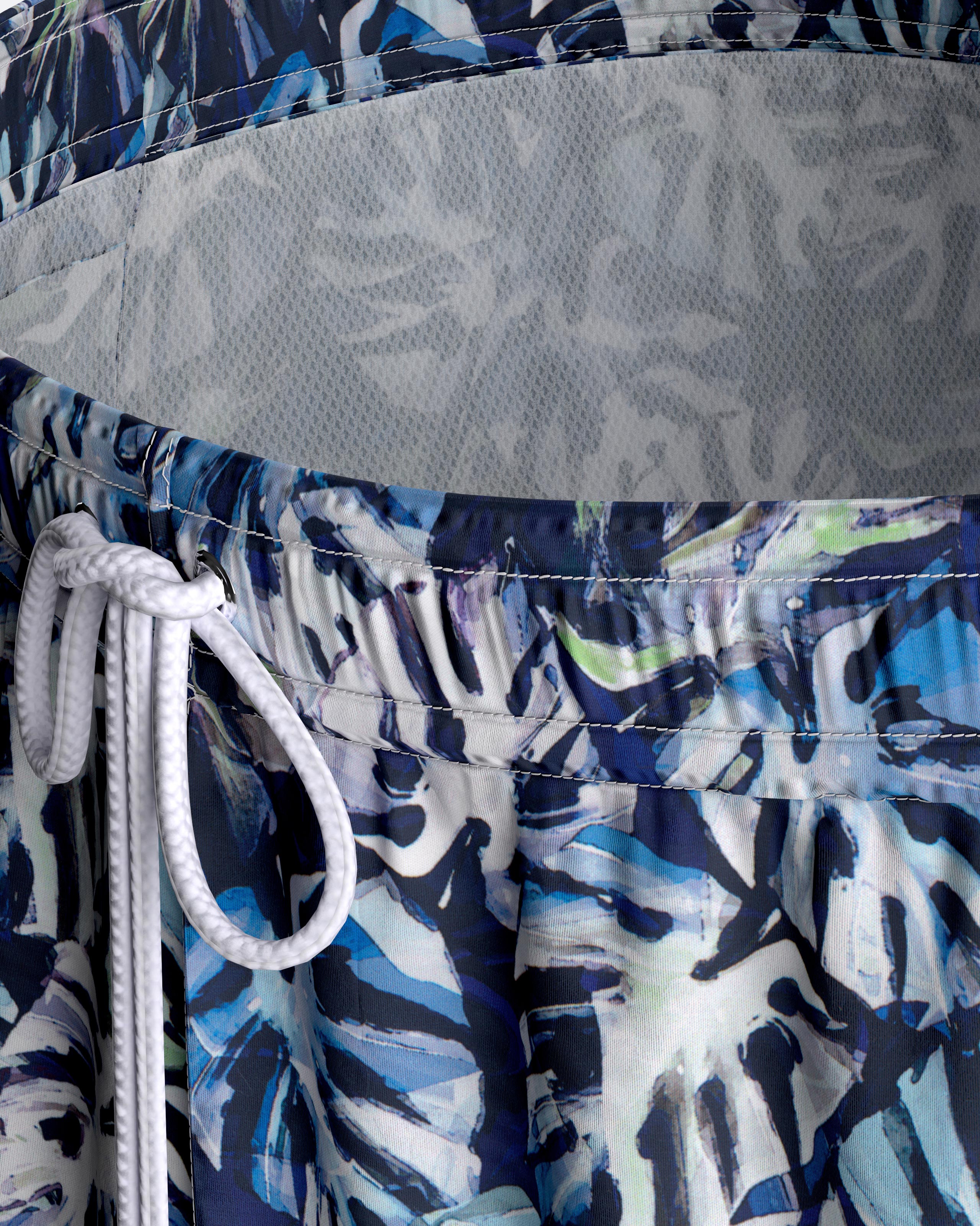 Palms printed swim short