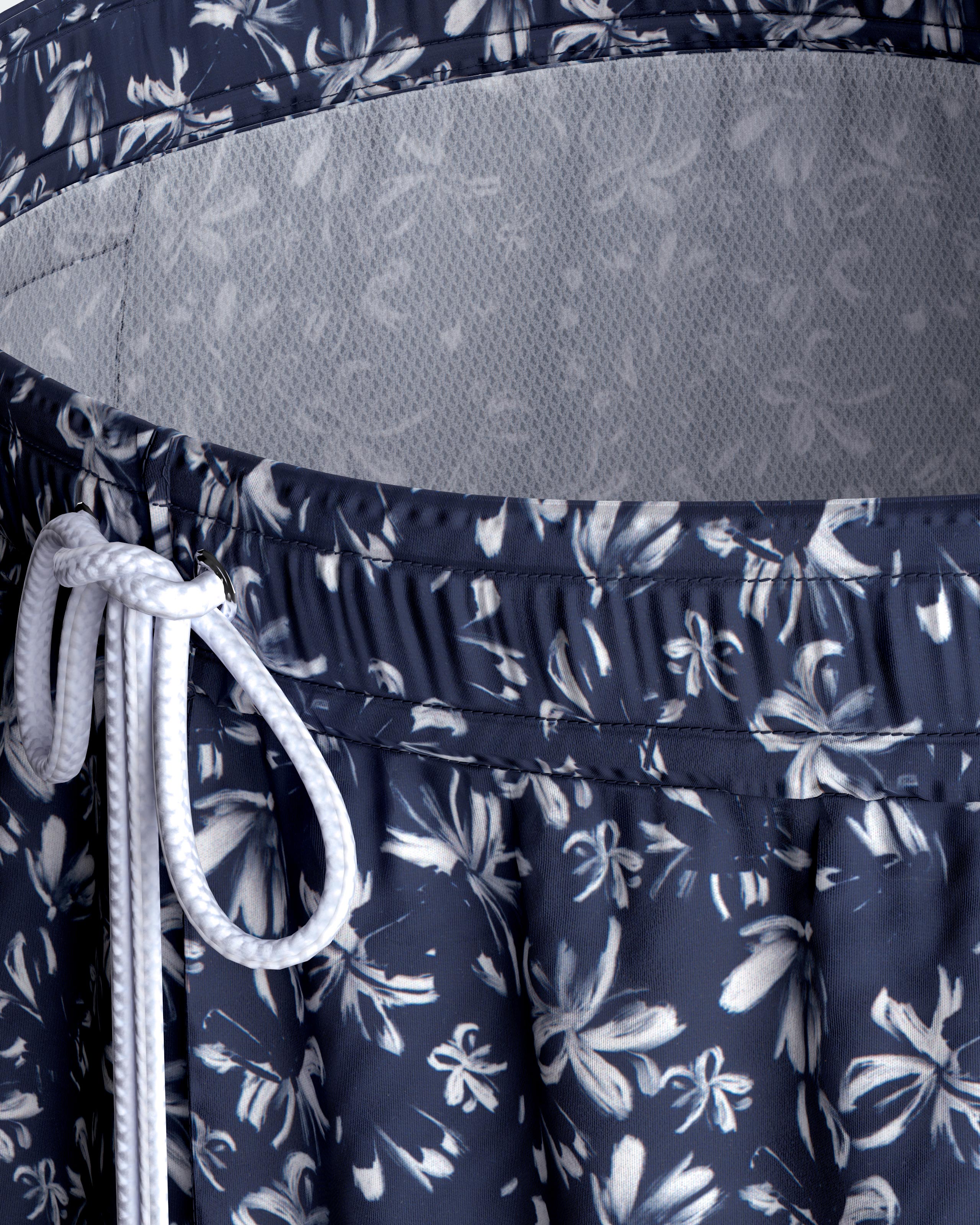 Calções de banho estampado floral