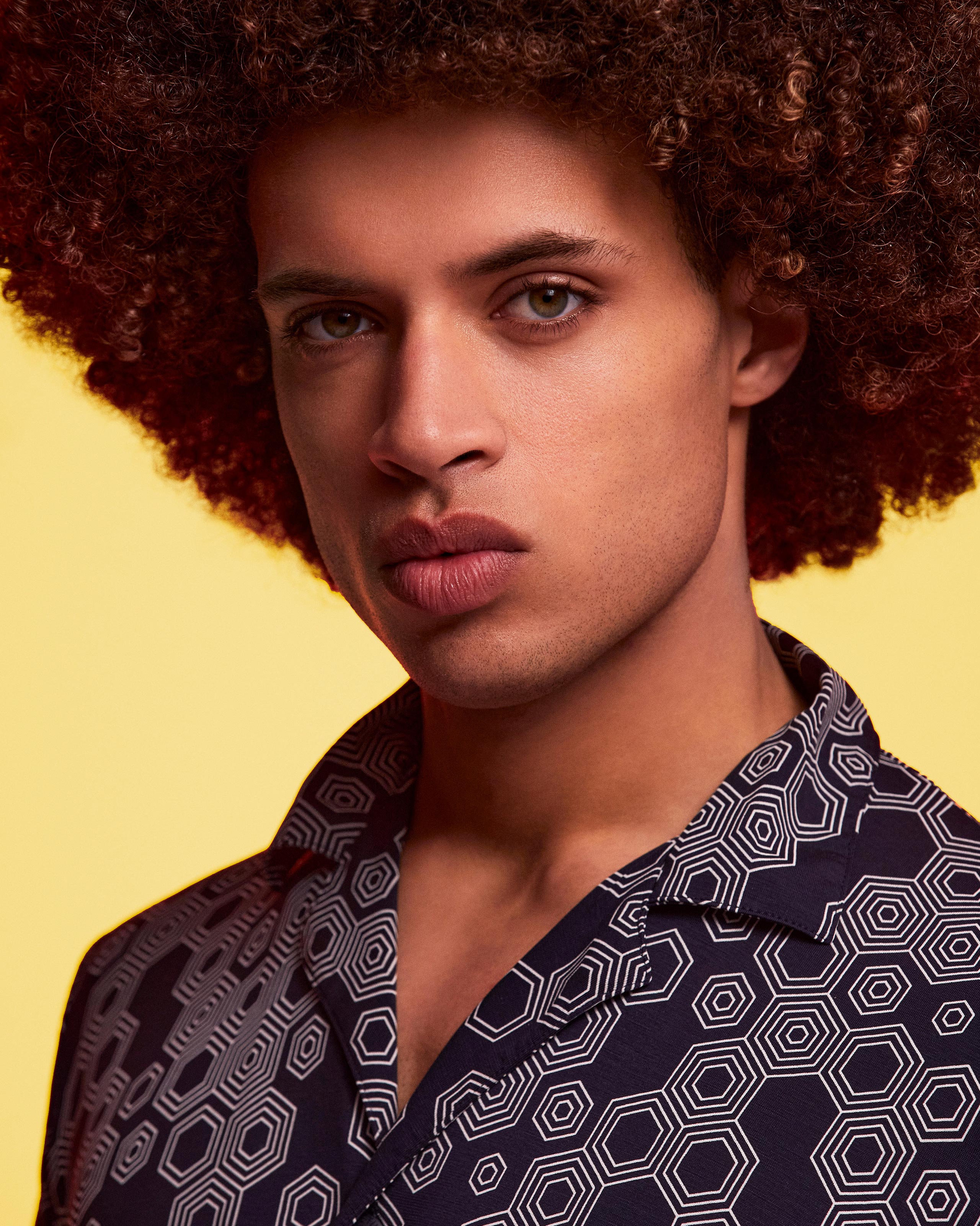 Pijama corto de hombre con botones de Lyocell