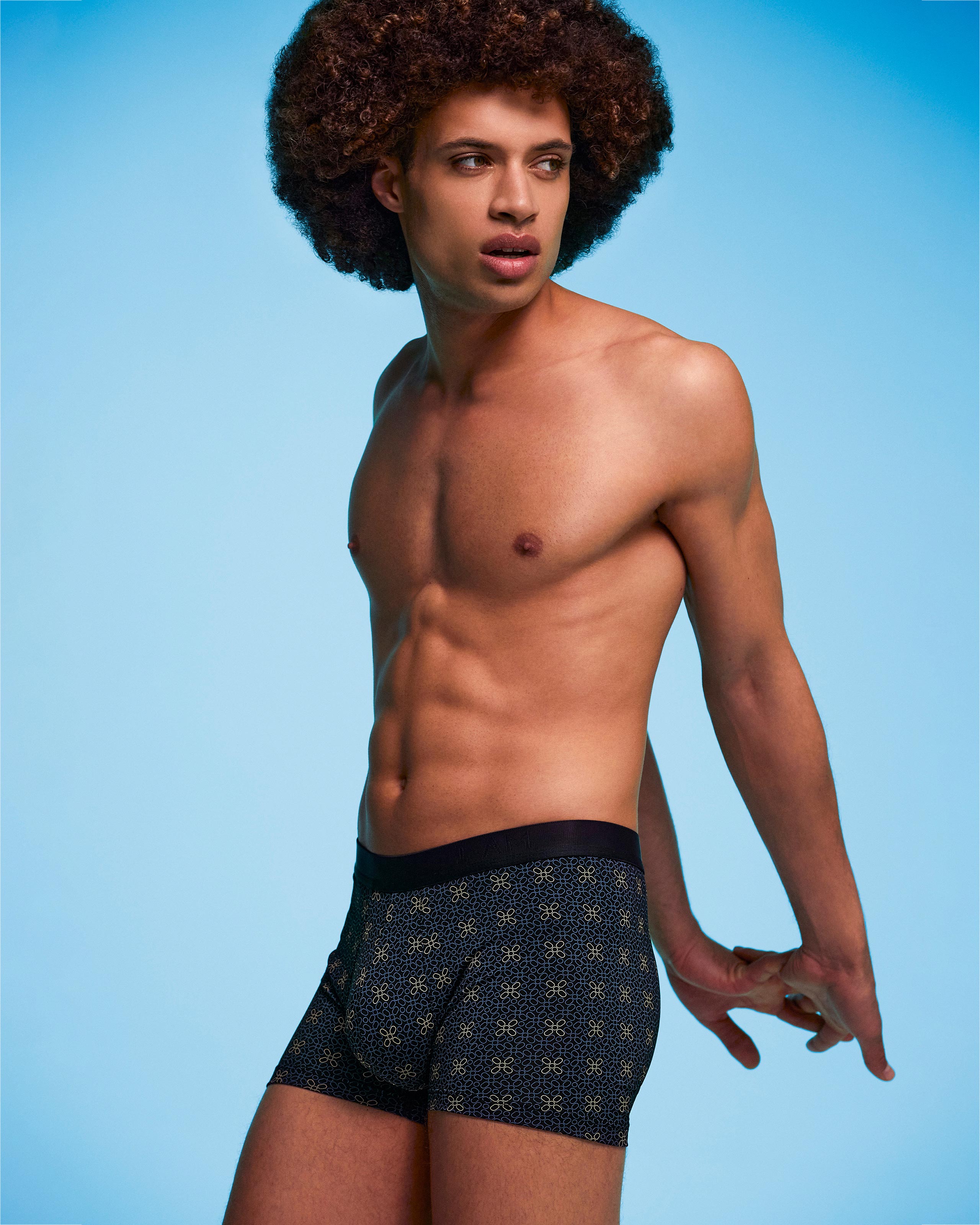 Boxer de homem estampado em Lyocell