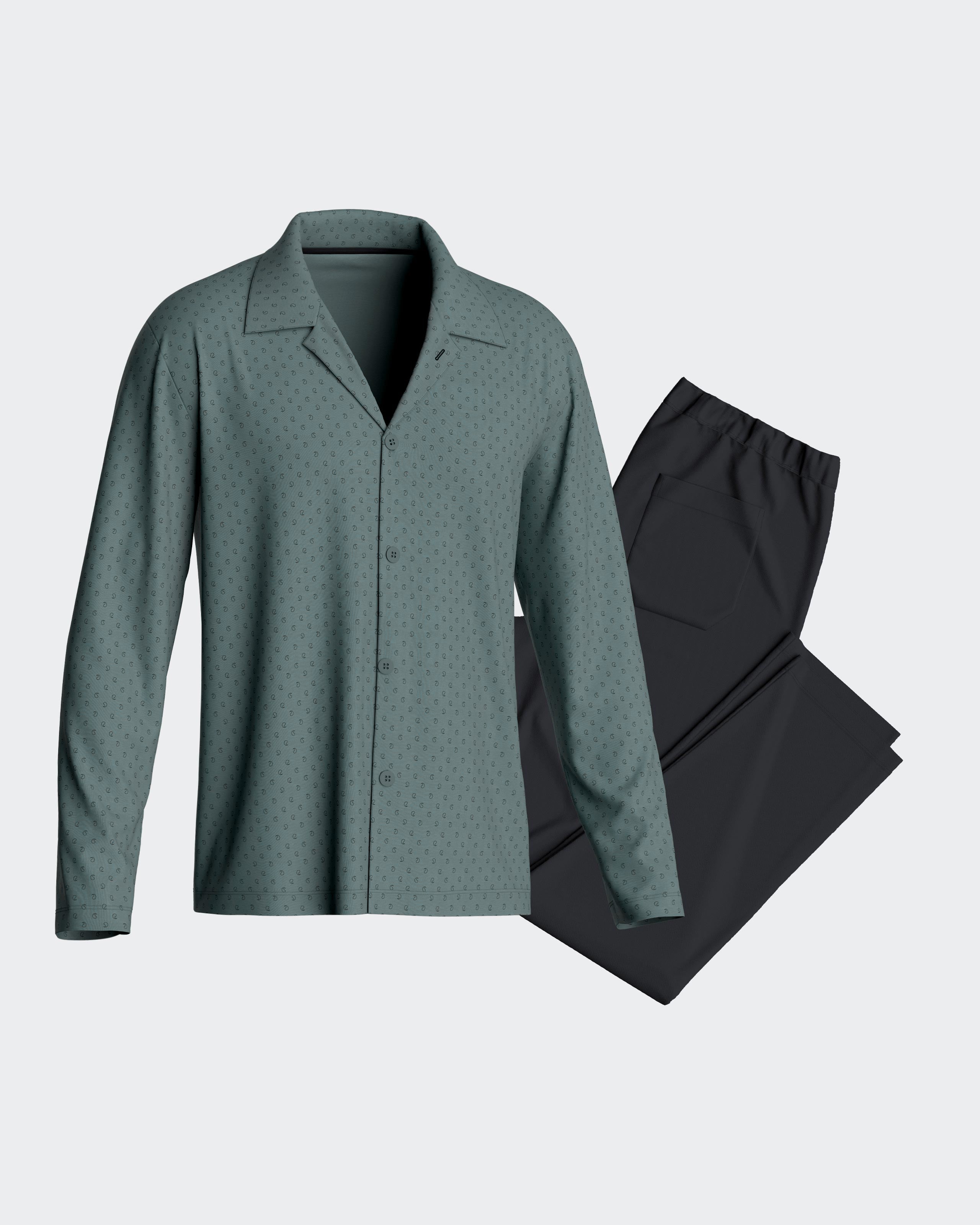 Herrenpyjama aus 100% Baumwolle