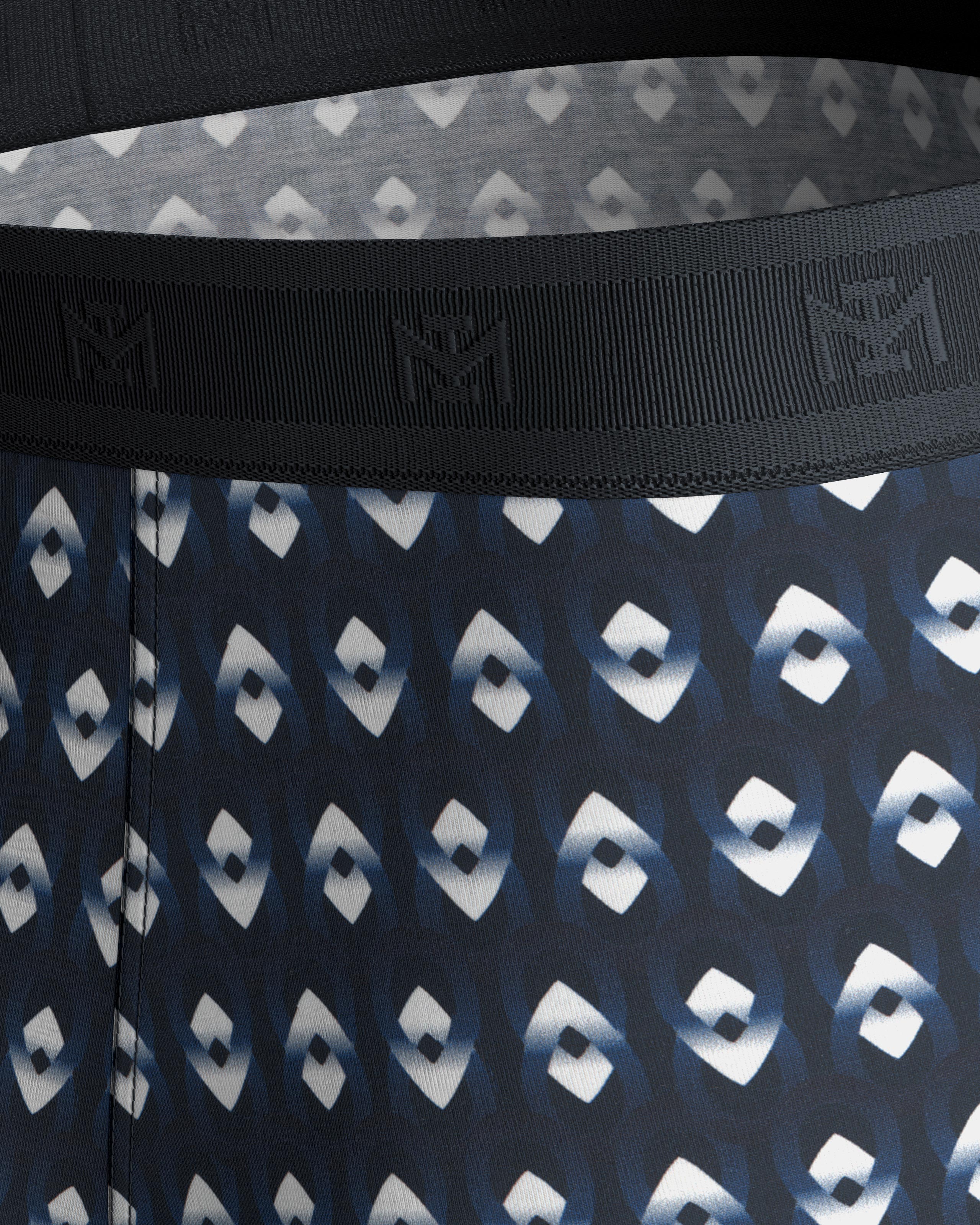 Boxer de punto de hombre estampado en Lyocell