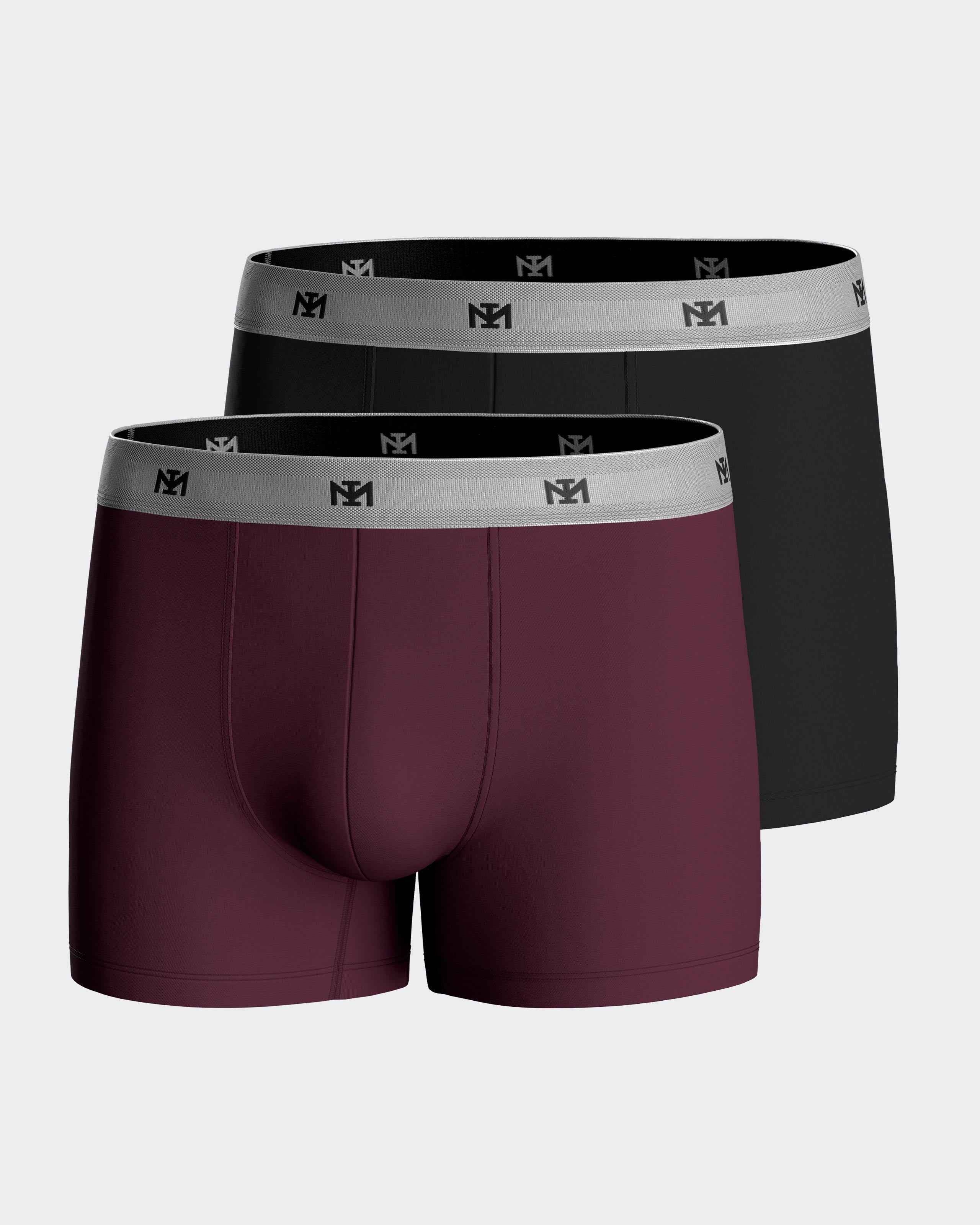 Packung mit 2 Herren-boxer shorts aus Lyocell