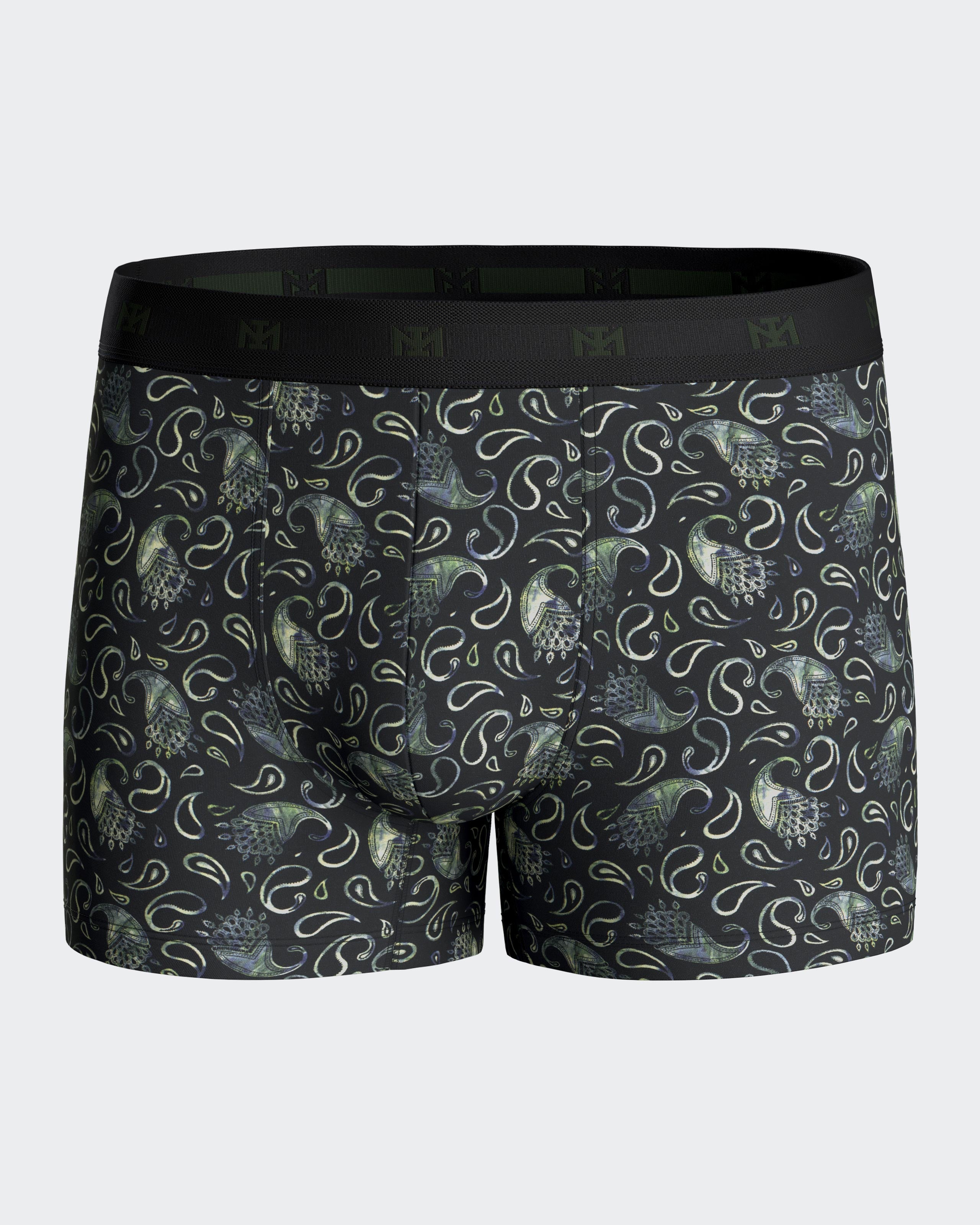 Boxer de homem estampado em algodão Lyocell