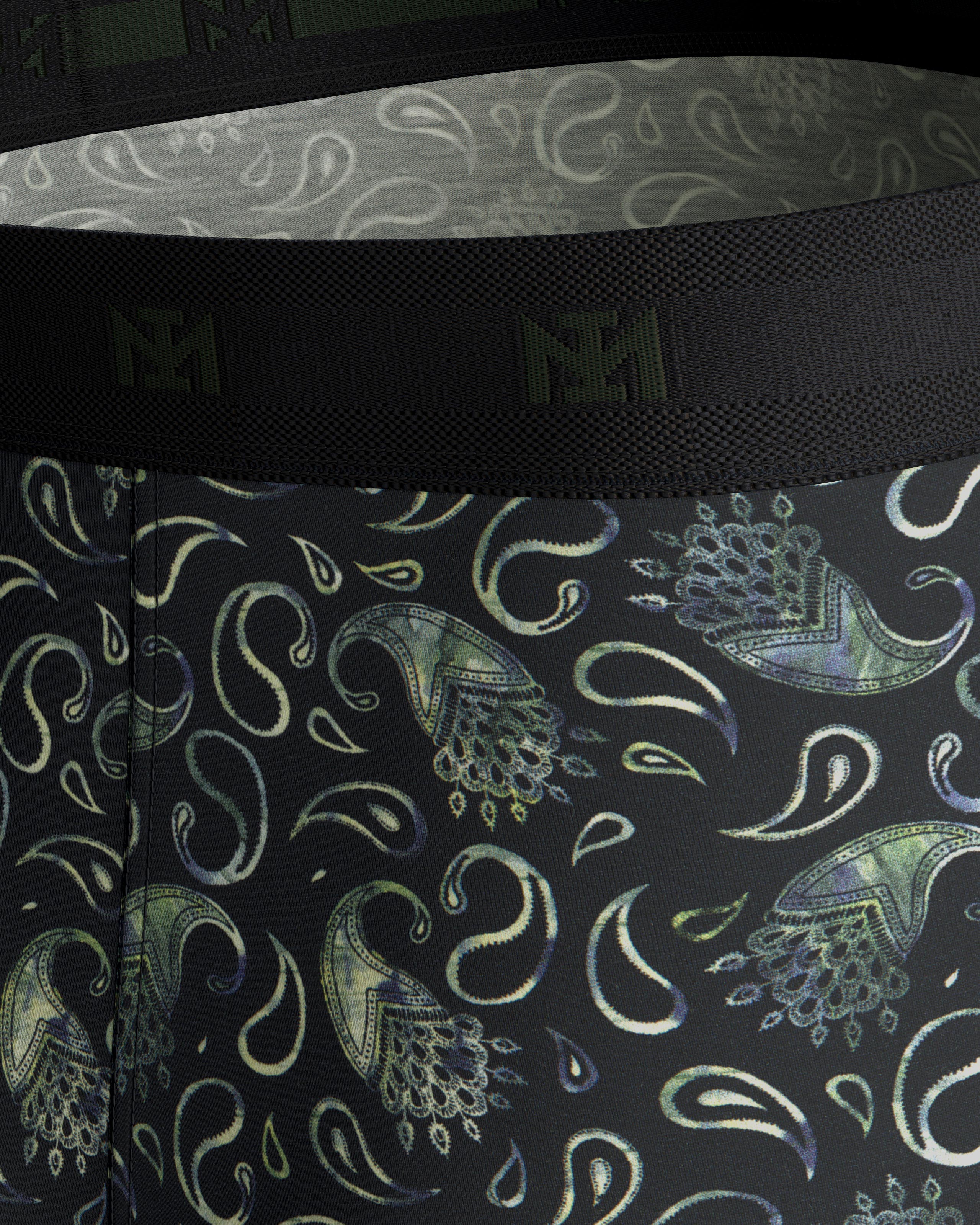 Boxer de homem estampado em algodão Lyocell