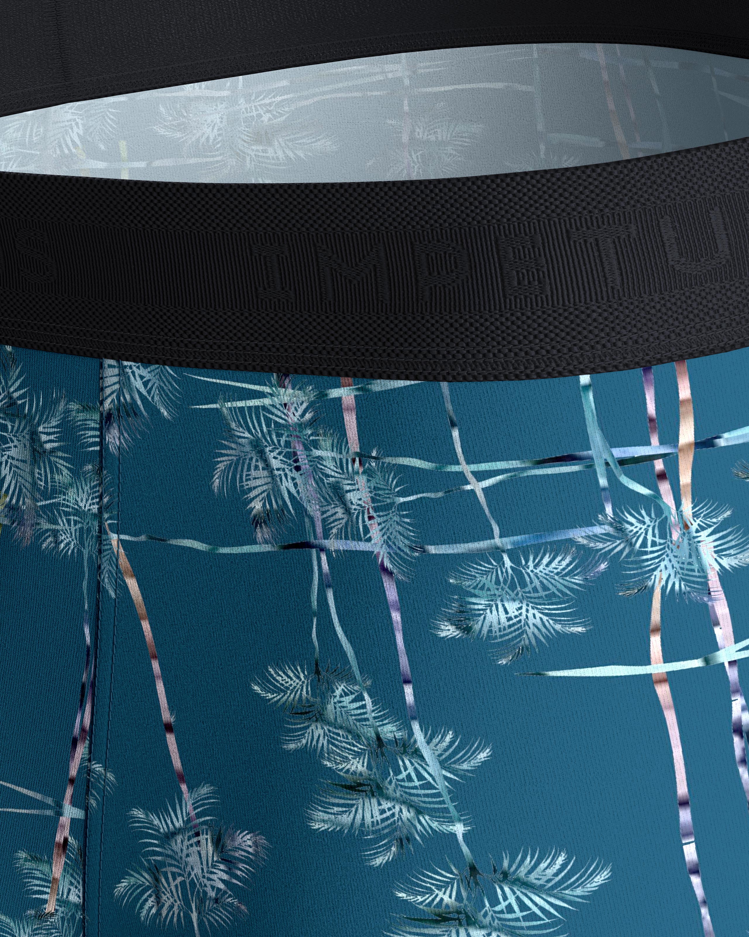 Boxer de homem estampado em algodão Lyocell