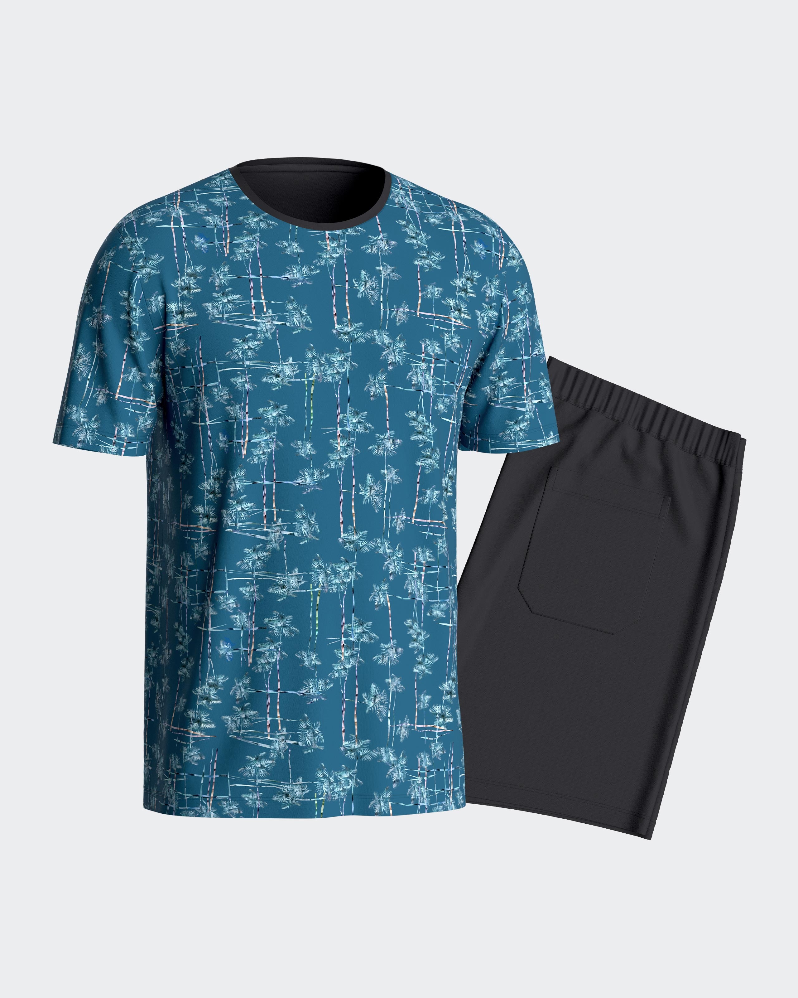 Pijama corto de hombre en Lyocell