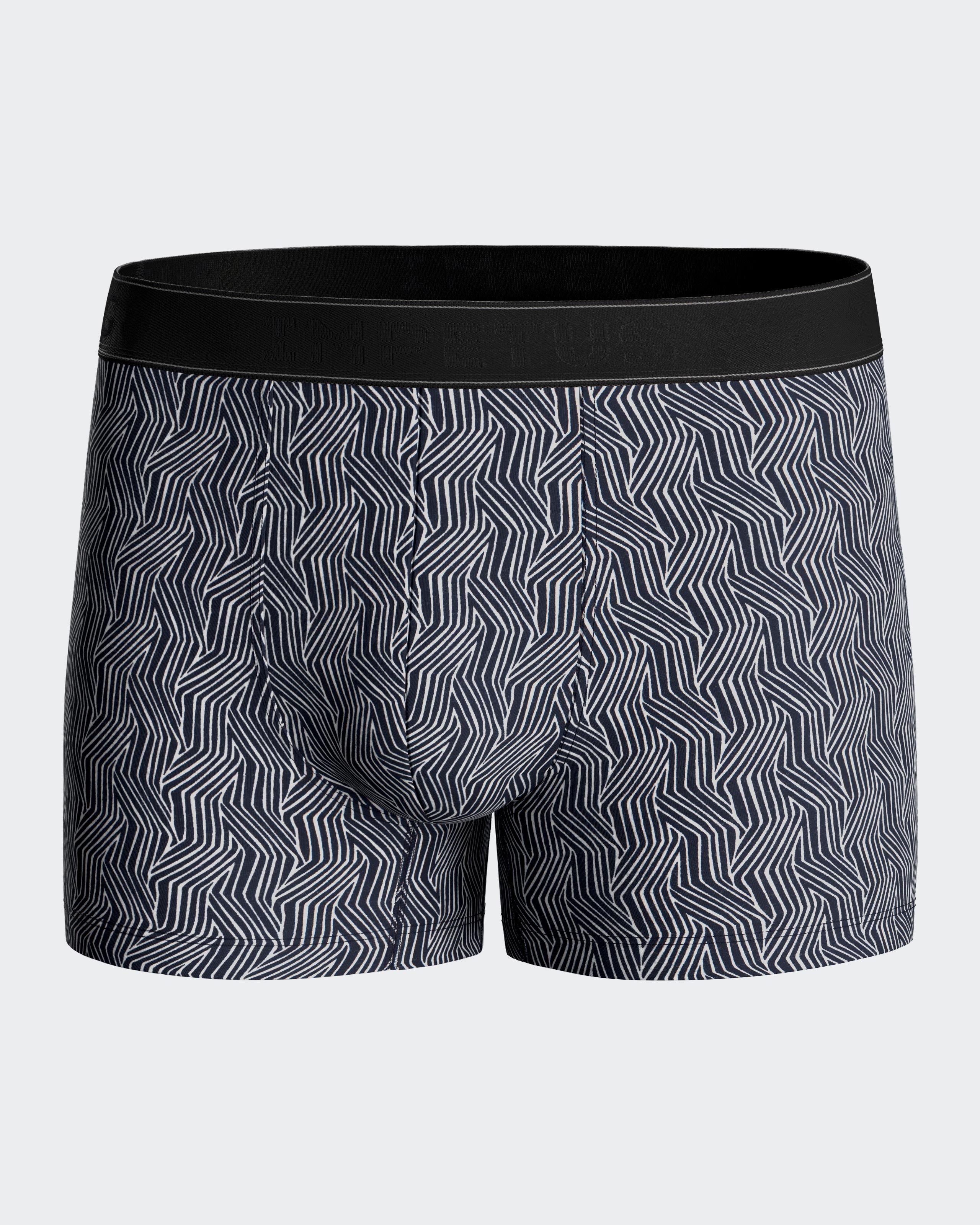 Boxer de homem estampado em algodão
