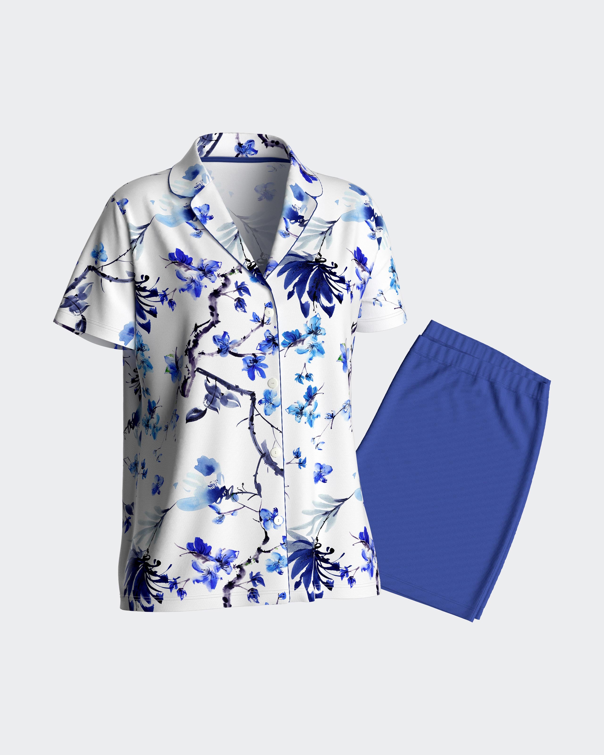 Short buttoned pyjama in Modal