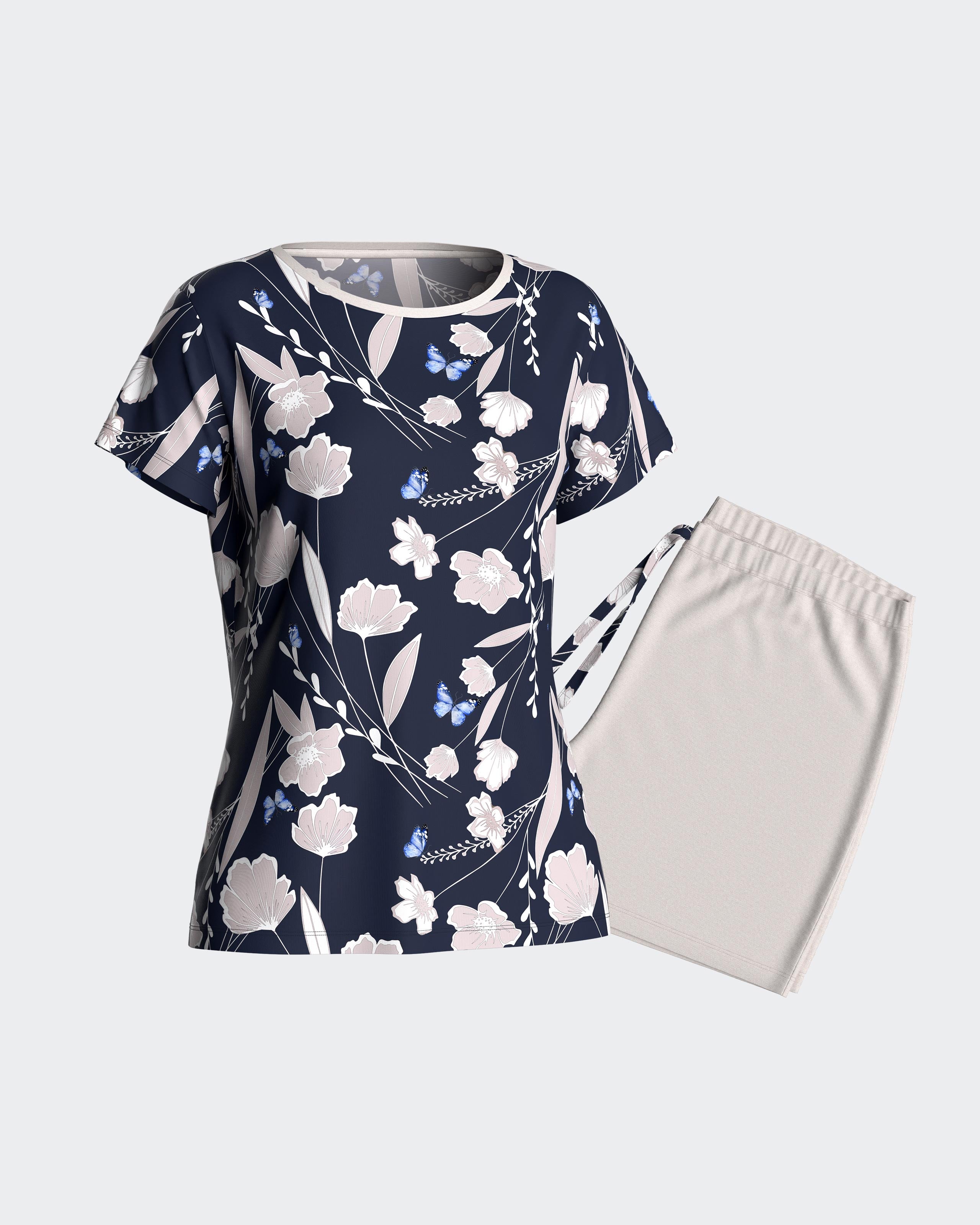 Pijama de mujer corto en Lyocell