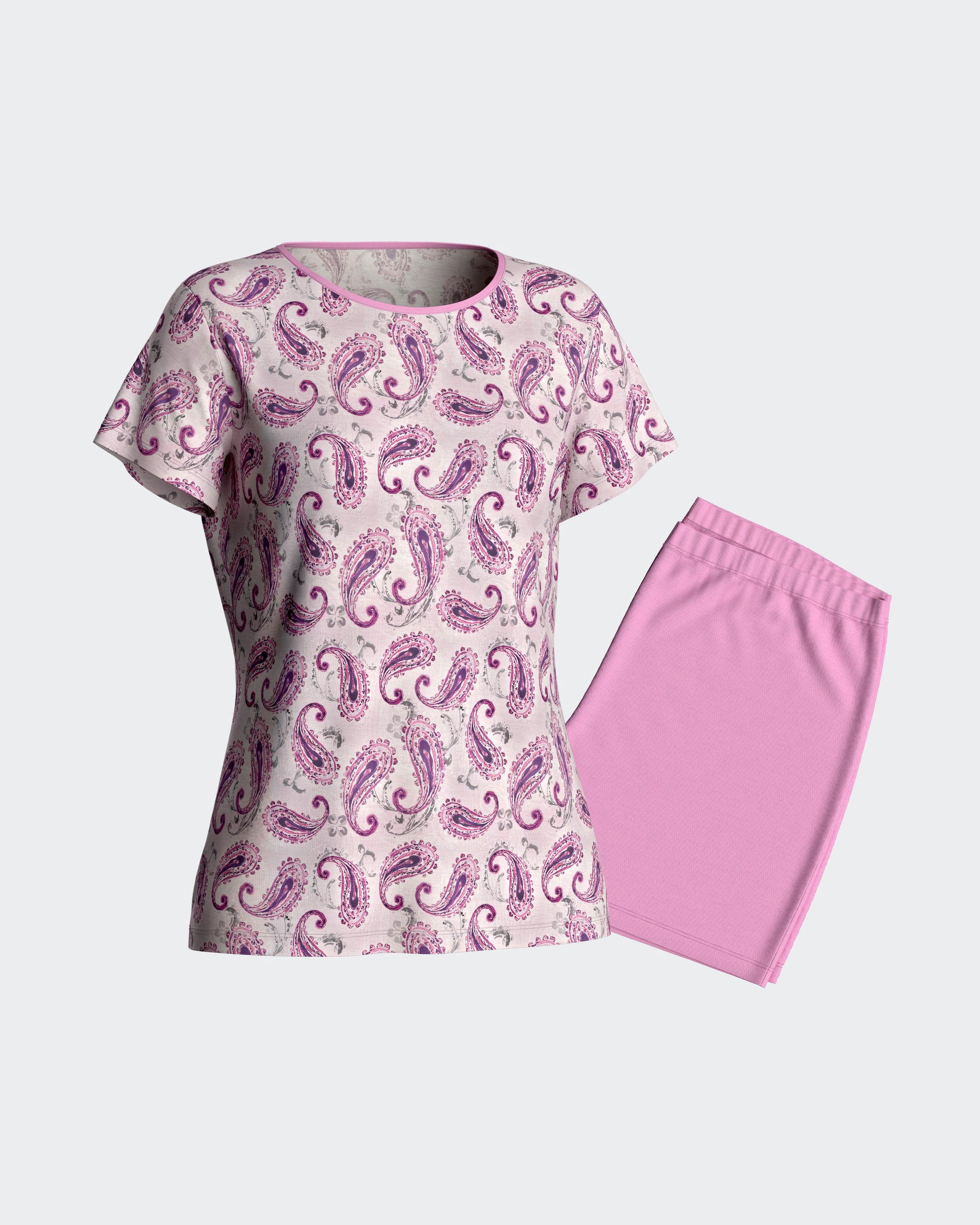 Pijama de mulher curto em Lyocell