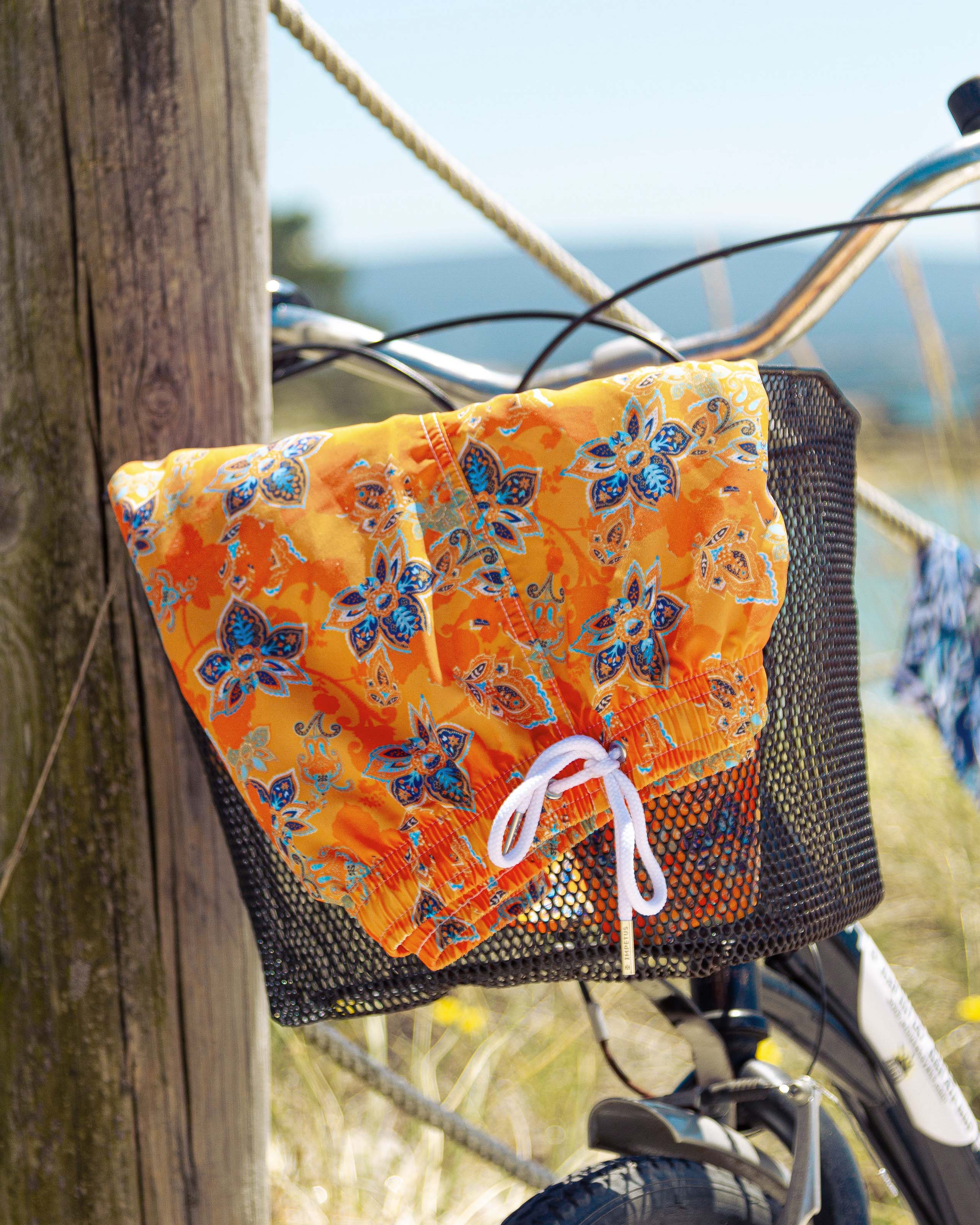 Short de bain court imprimé floral