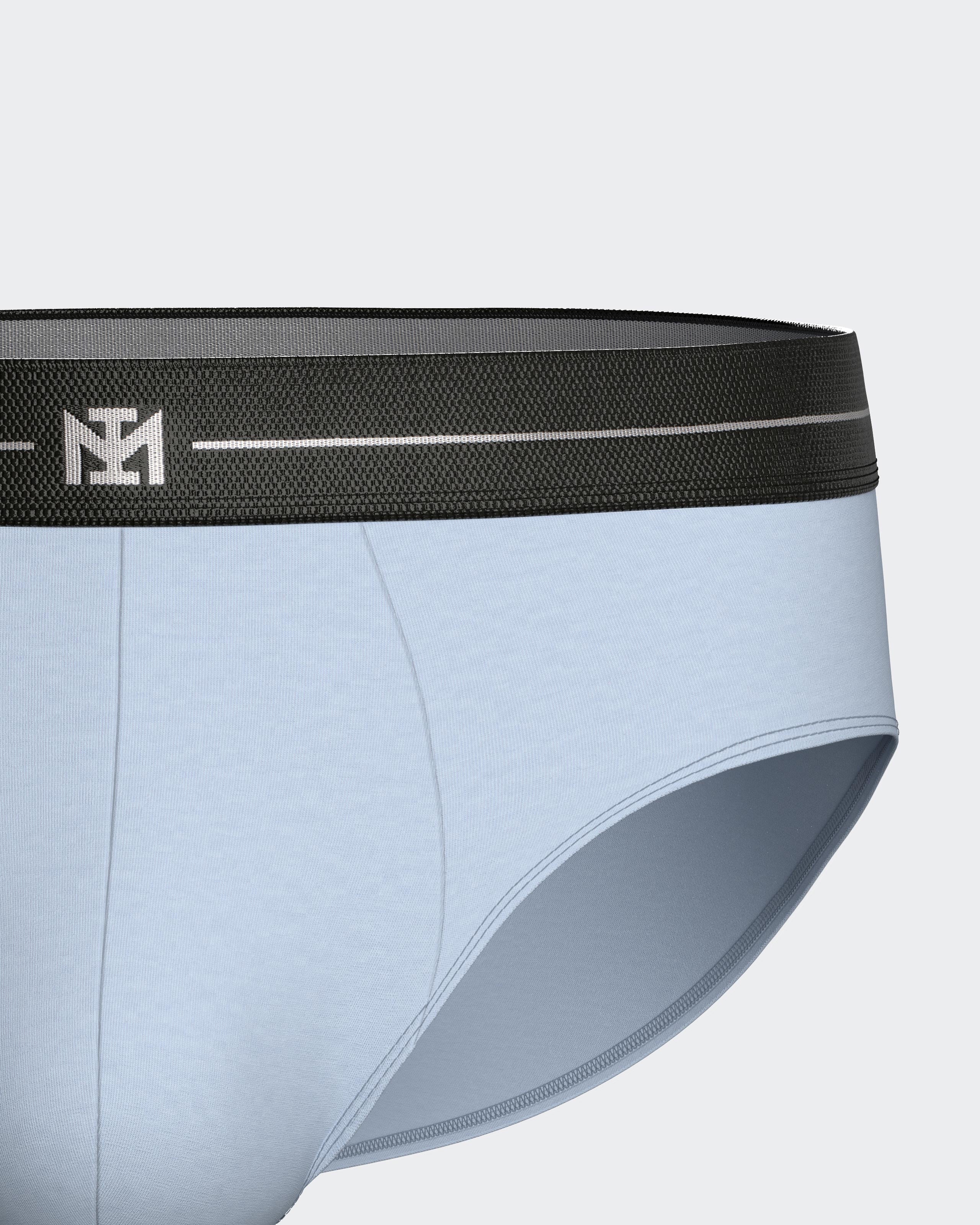 Men's plain Lyocell brief
