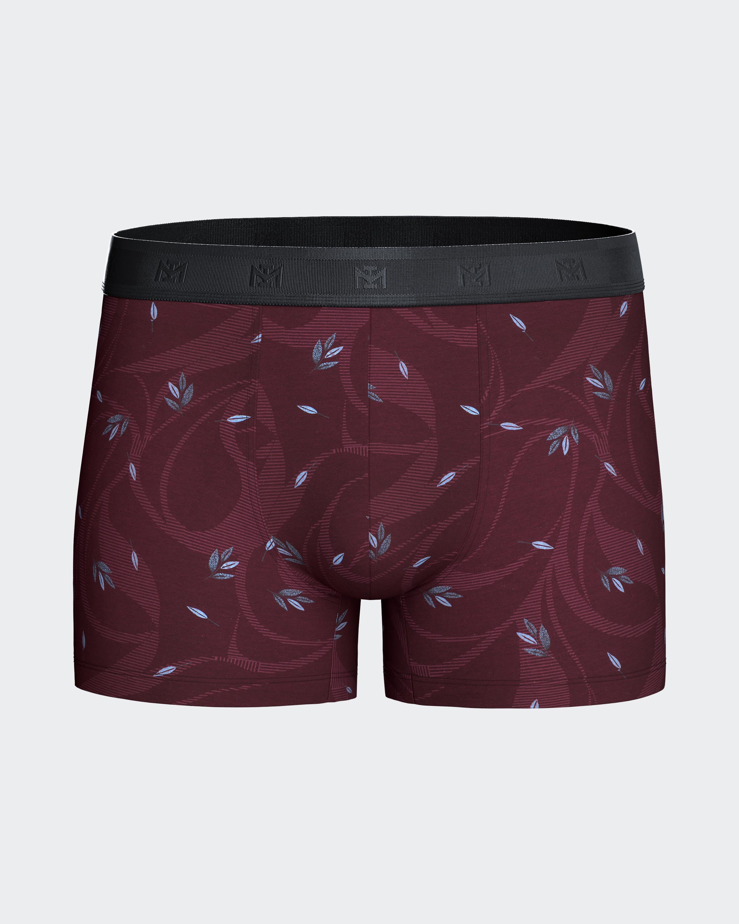 Boxer de homem estampado em Lyocell Algodão