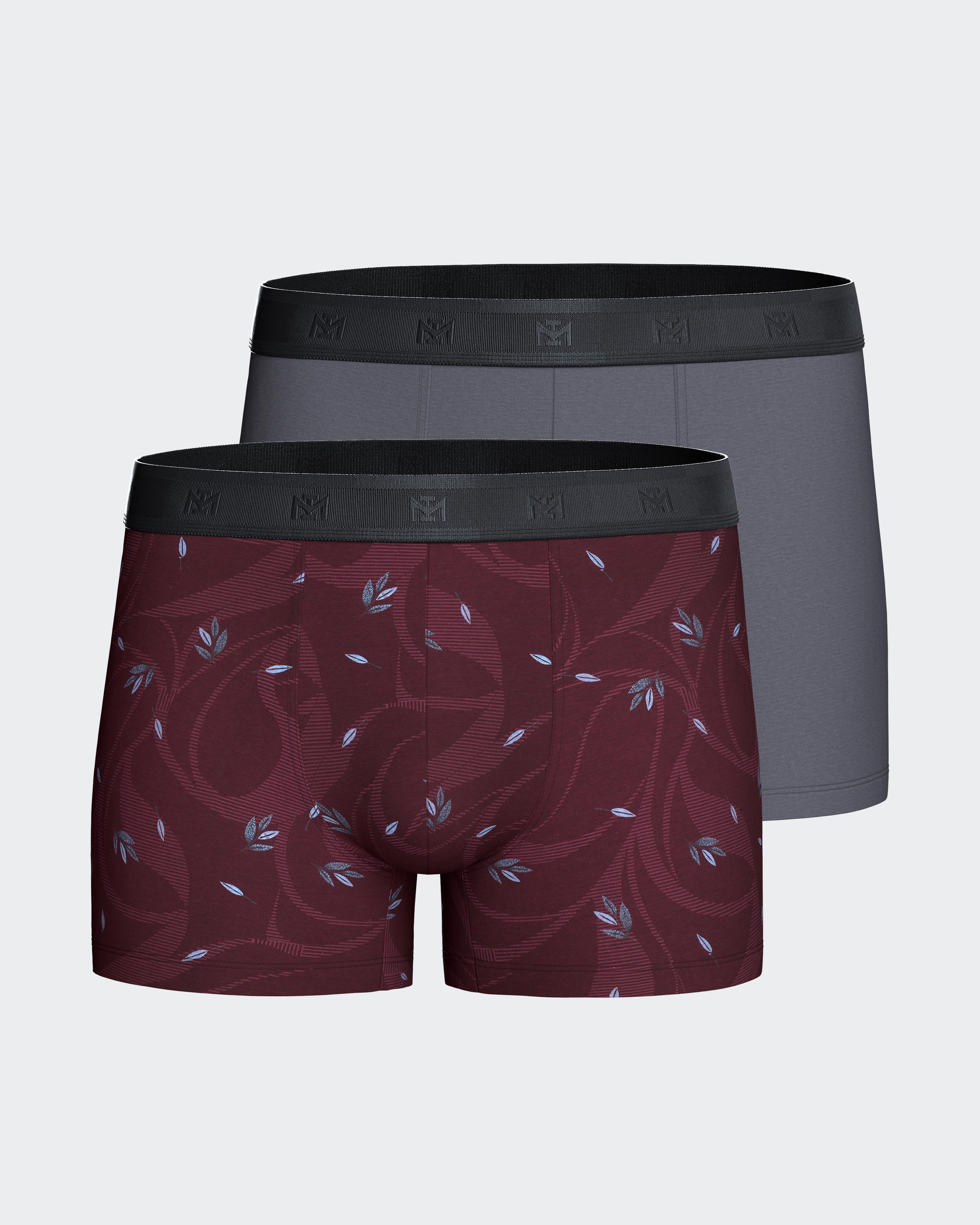 Pack of 2 men's boxer in Lyocell cotton