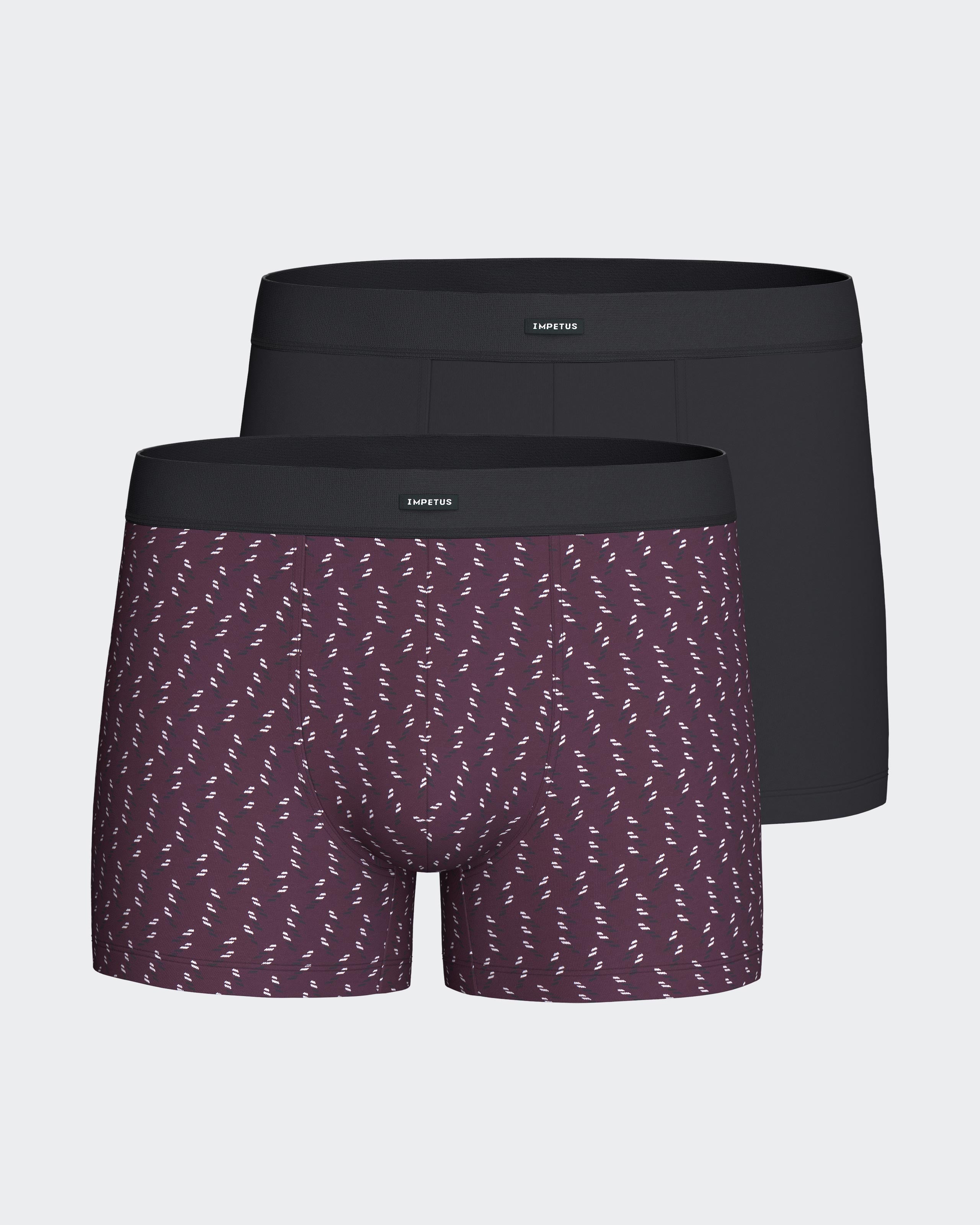 Pack of 2 Men's Boxers in Modal Cotton