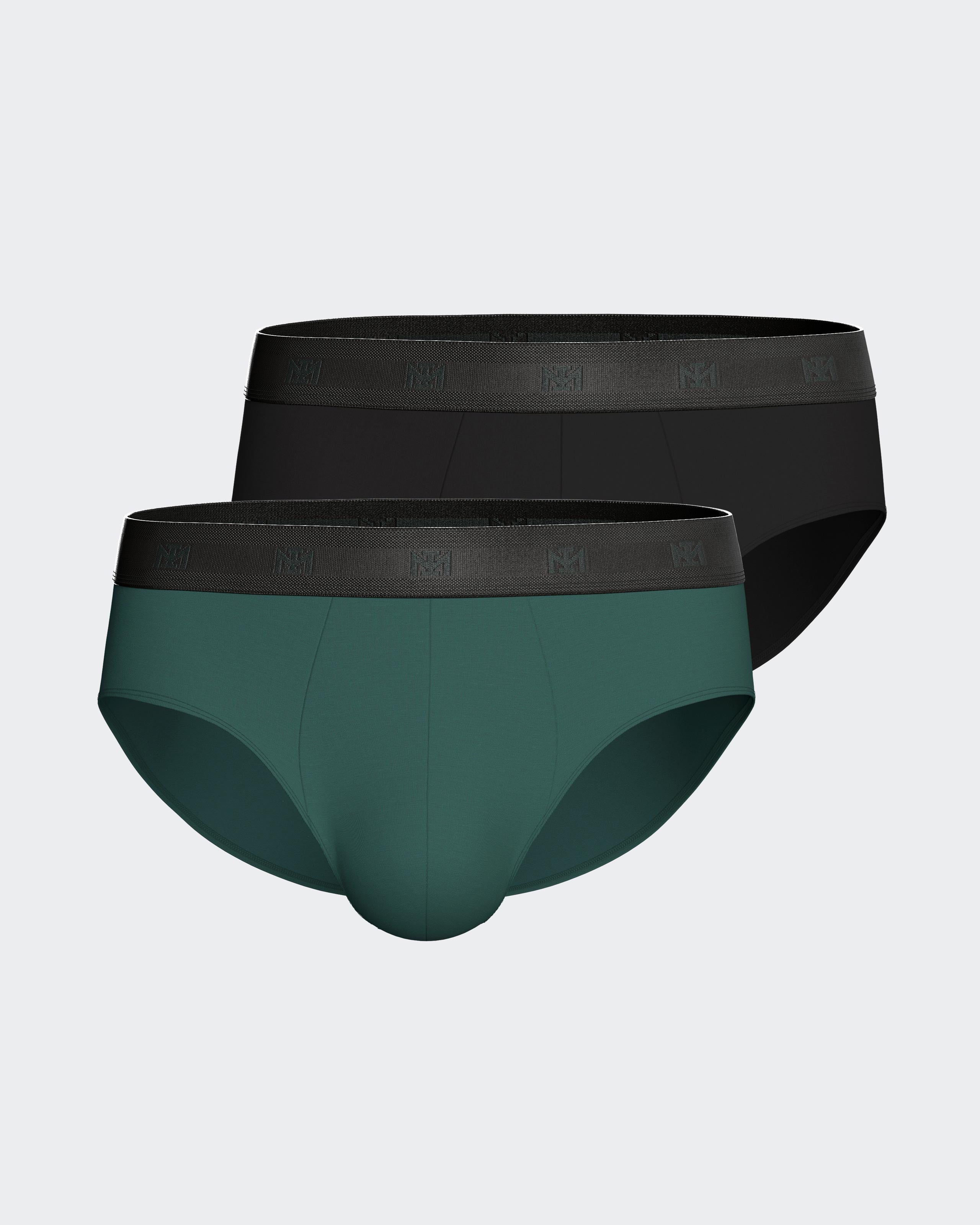 Packung mit 2 Herren-Slips aus Lyocell