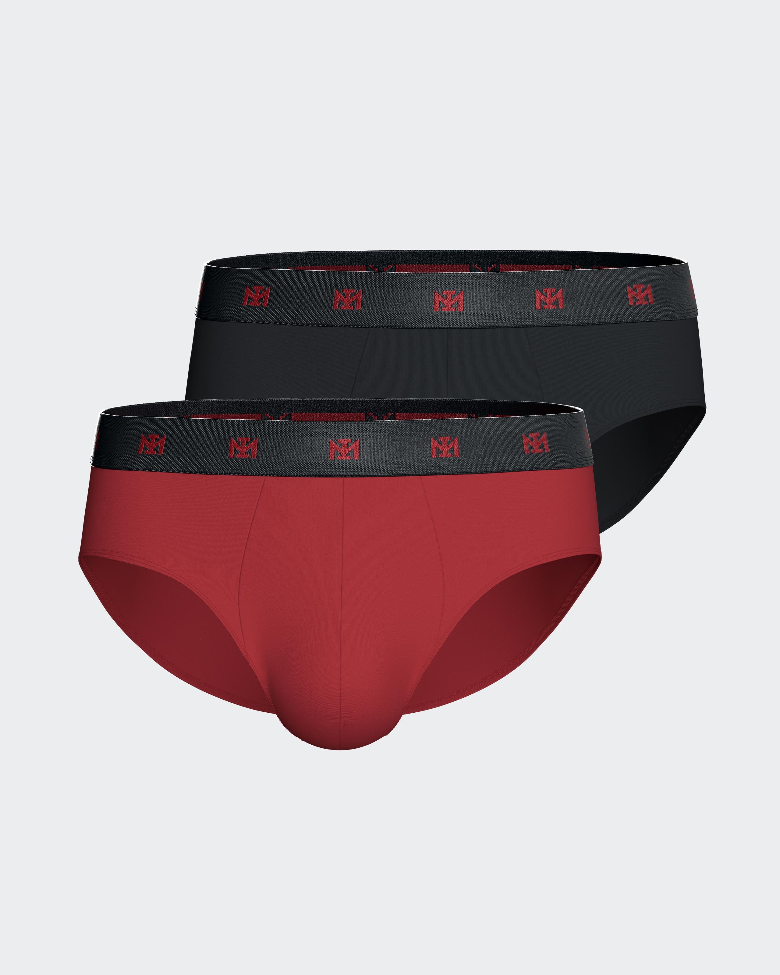 Packung mit 2 Herren-Slips aus Lyocell