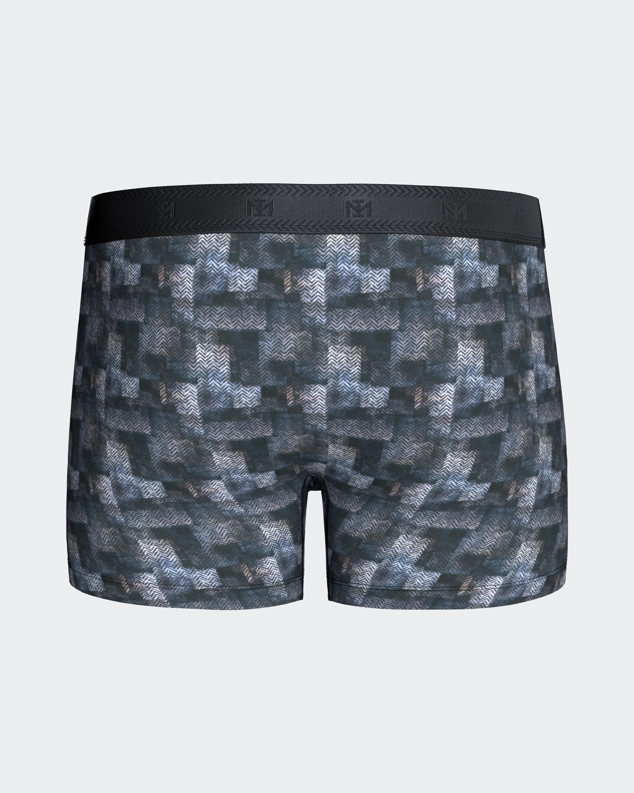 Boxer de homem estampado em poliéster reciclado