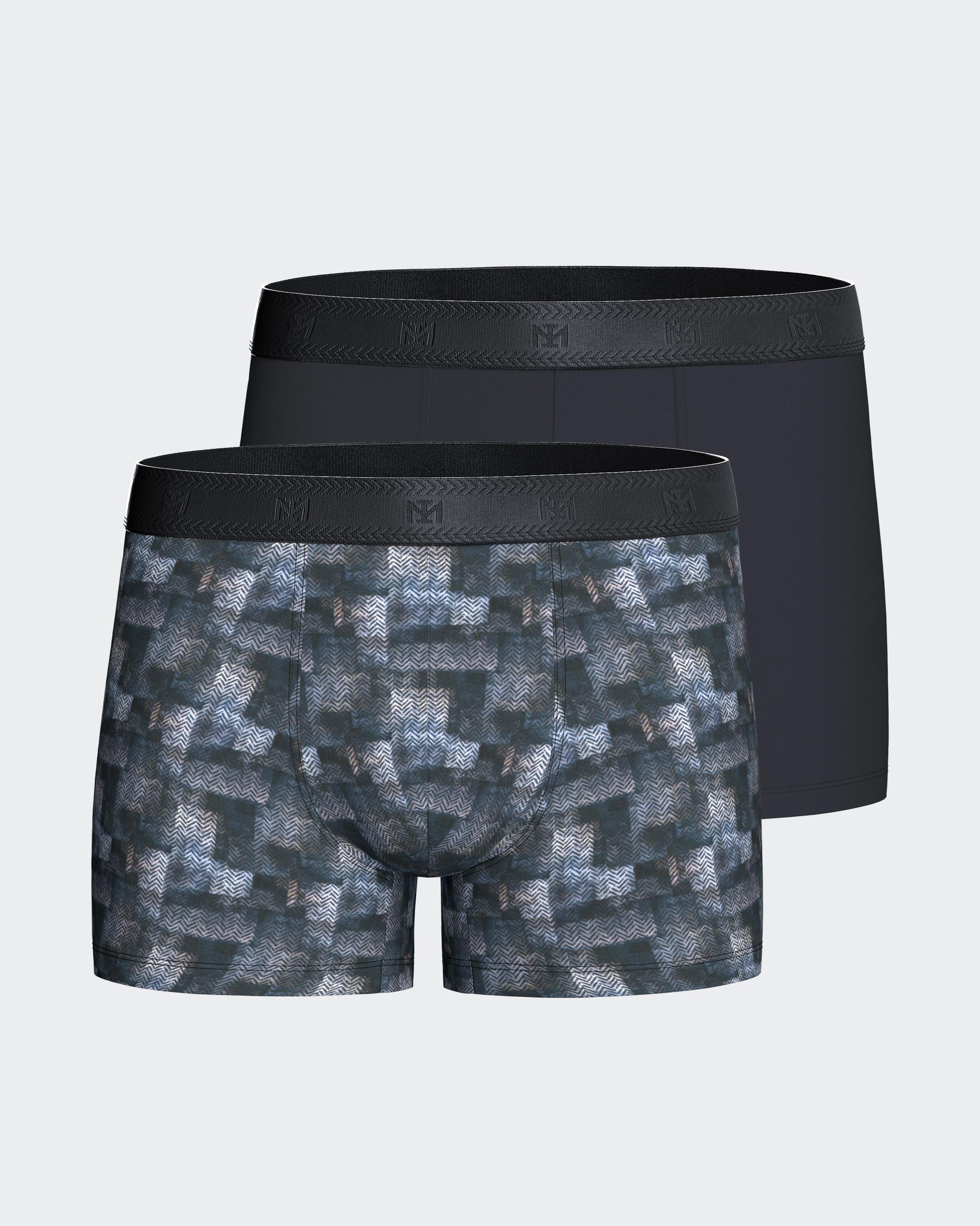 Pack of 2 men's boxers in recycled polyester