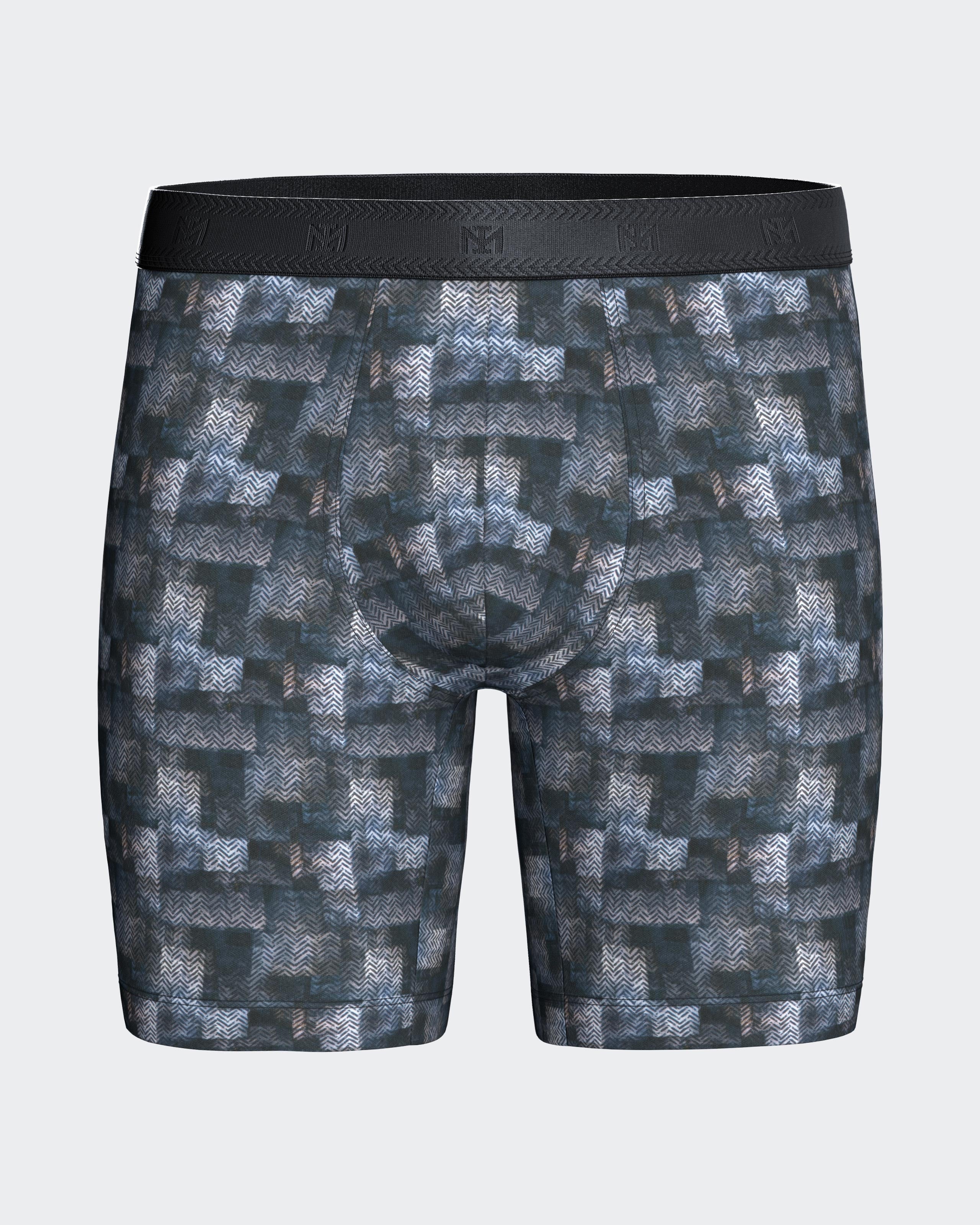 Lange Herren-Boxershorts aus recyceltem Polyester